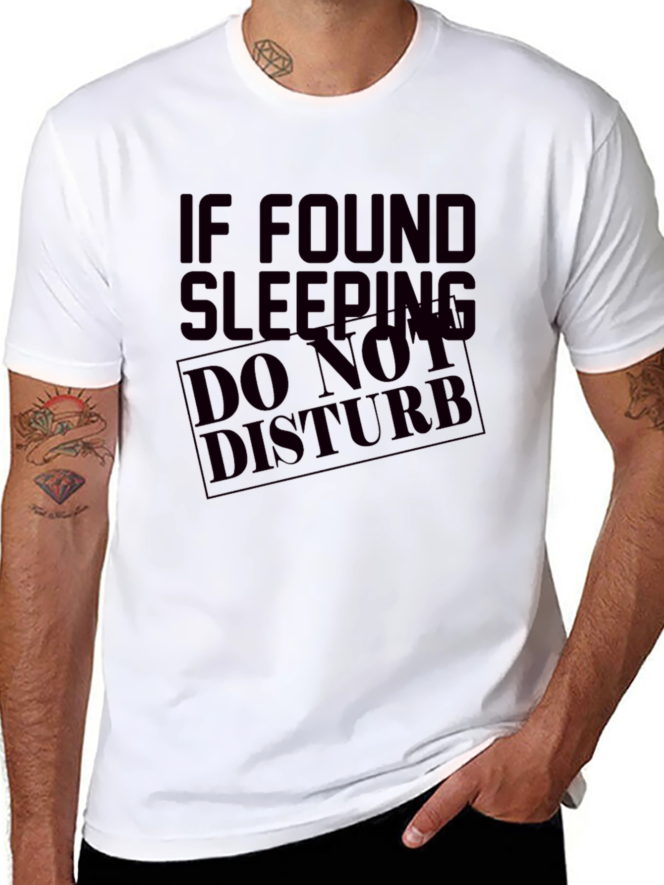 Funny Do Not Disturb Sleeping Graphic Tee
