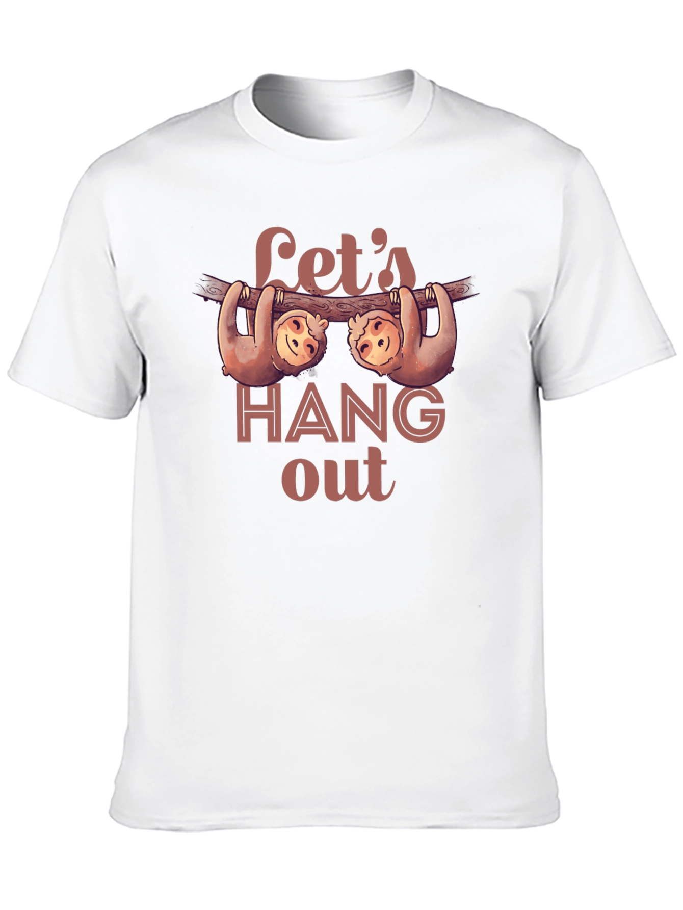Lets Hang Out Sloth Graphic Tee