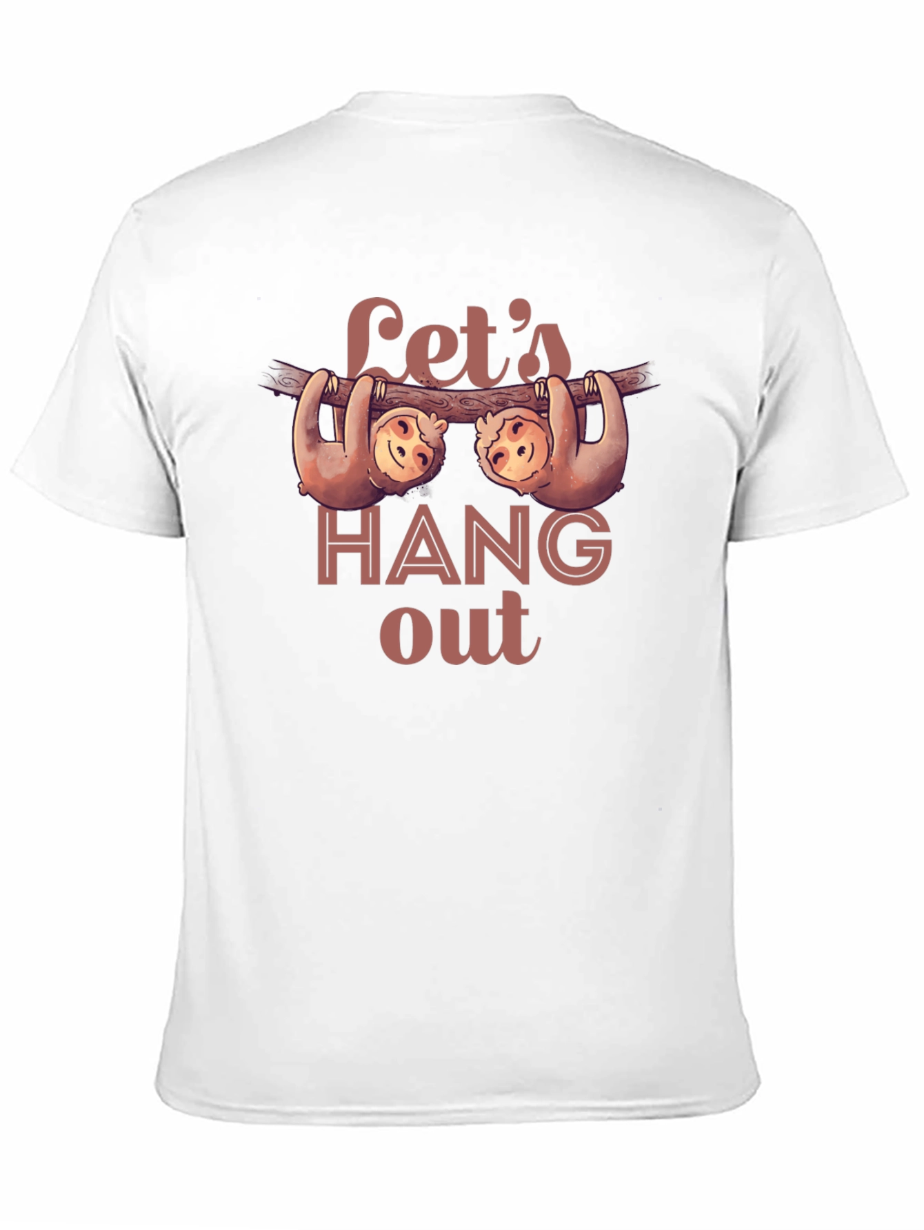 Lets Hang Out Sloth Graphic Tee
