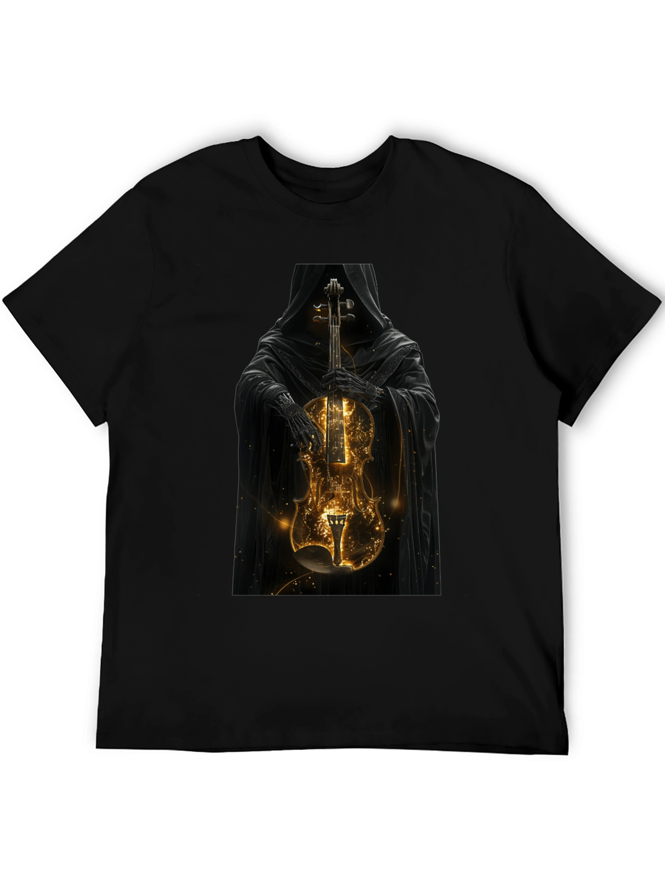 Grim Reaper Violin T-Shirt - Dark Musical Style