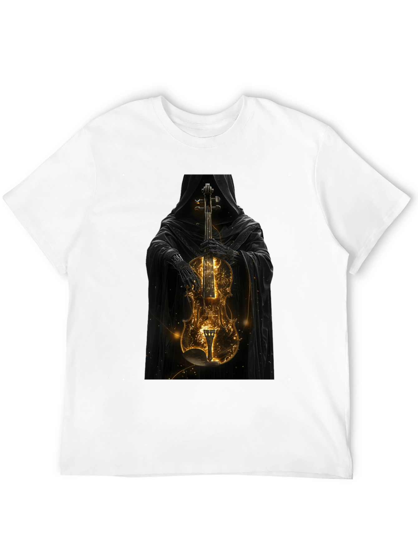 Grim Reaper Violin T-Shirt - Dark Musical Style