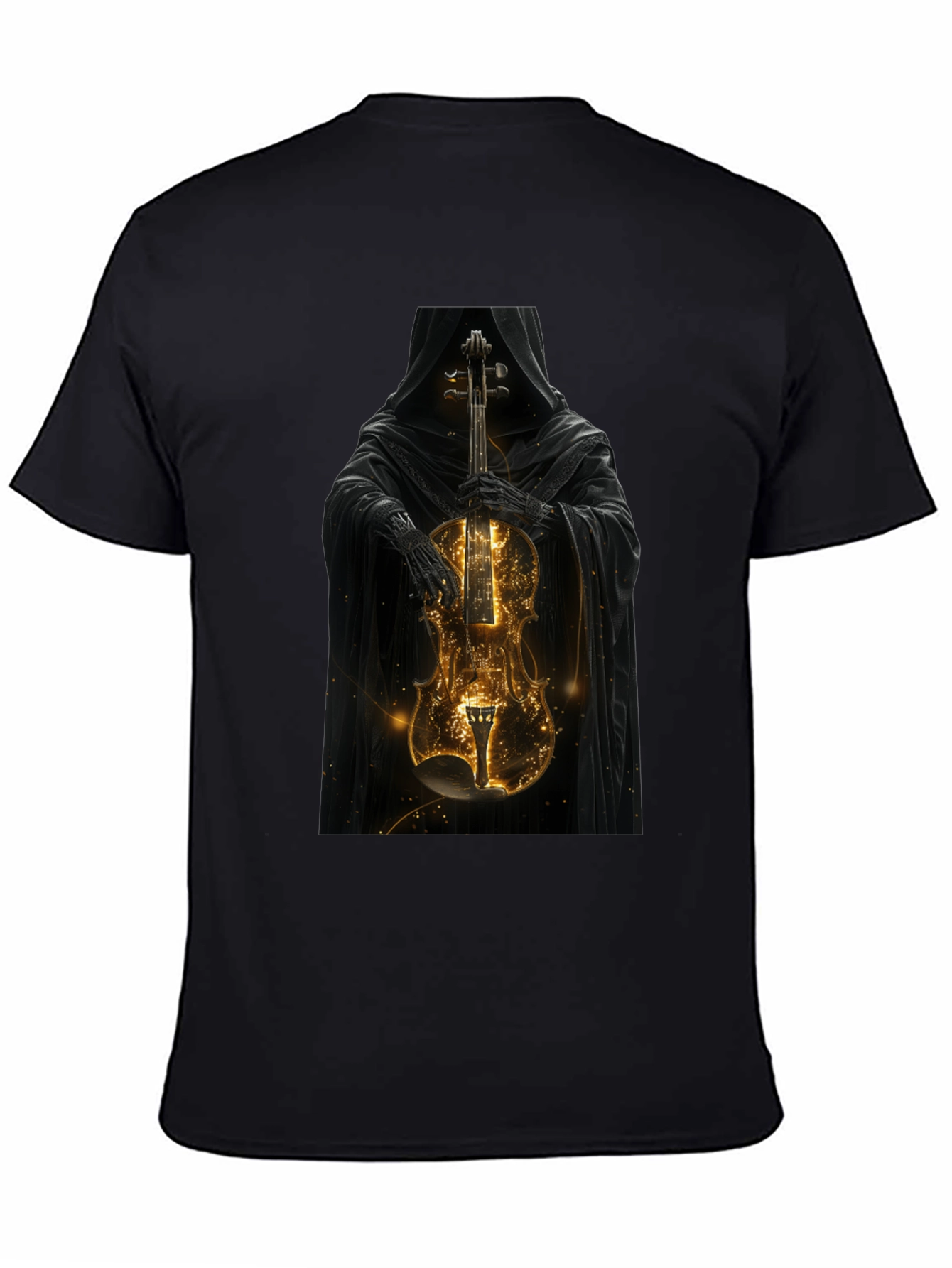 Grim Reaper Violin T-Shirt - Dark Musical Style