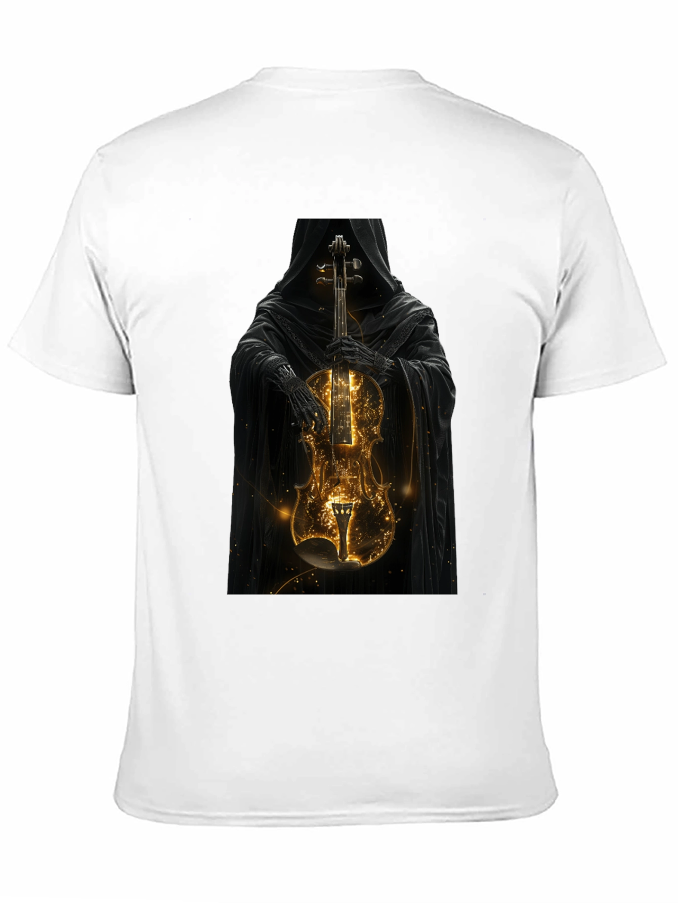 Grim Reaper Violin T-Shirt - Dark Musical Style