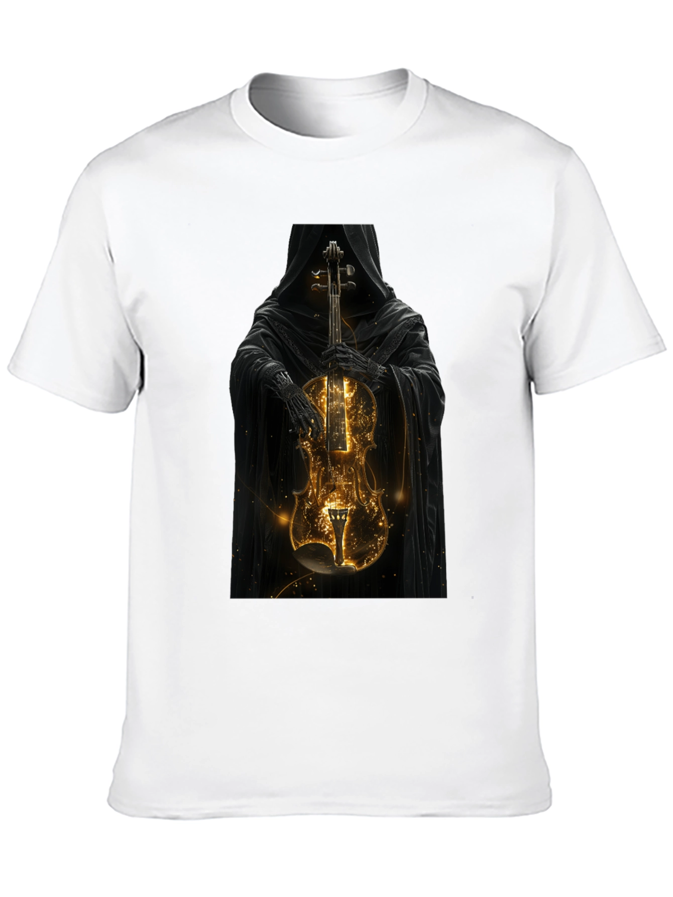 Grim Reaper Violin T-Shirt - Dark Musical Style