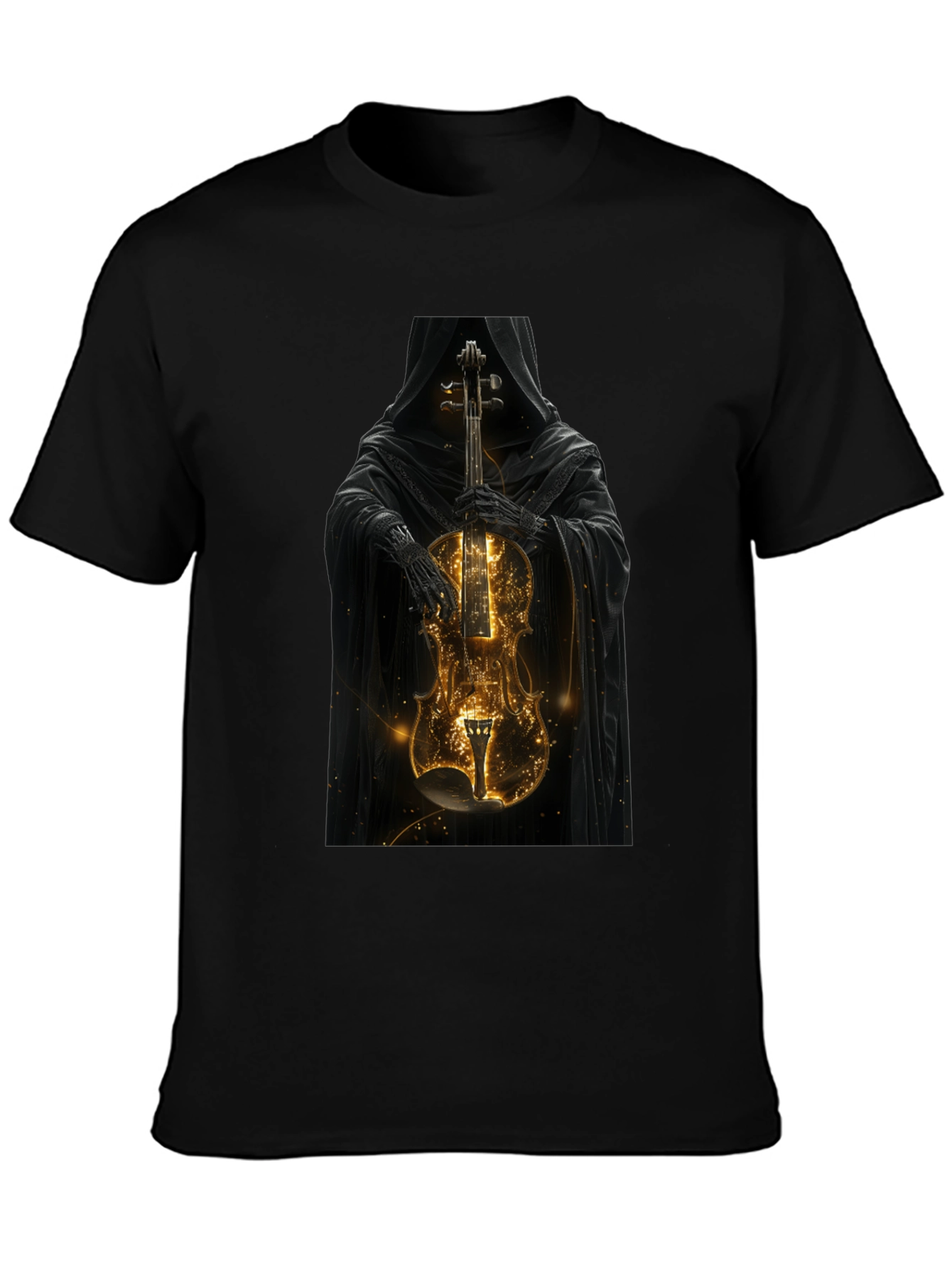 Grim Reaper Violin T-Shirt - Dark Musical Style