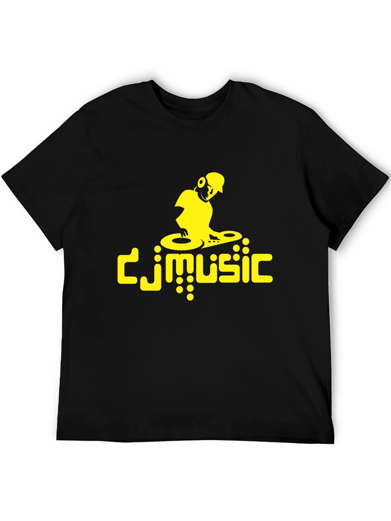 DJ Music Graphic Tee - Black