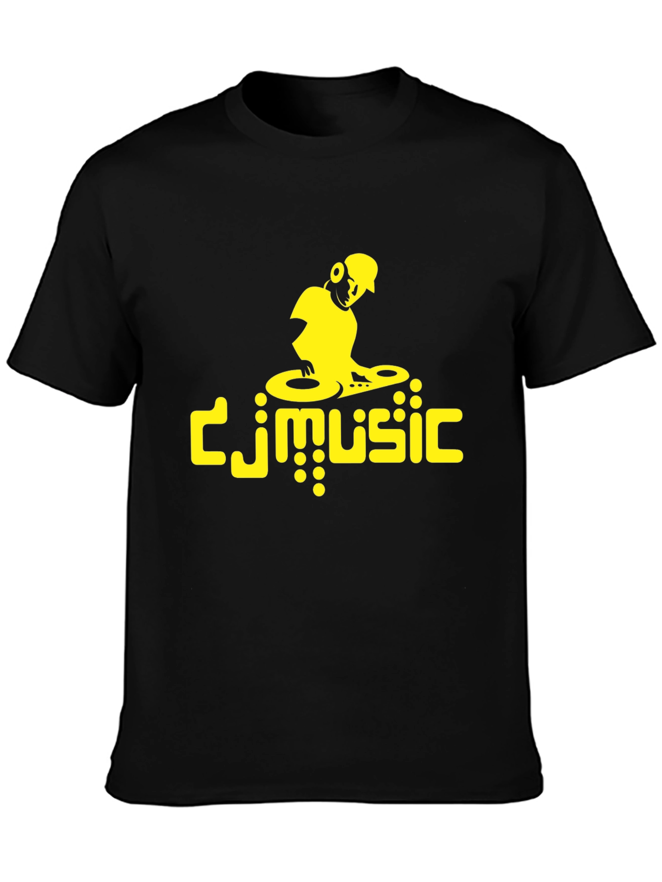 DJ Music Graphic Tee - Black