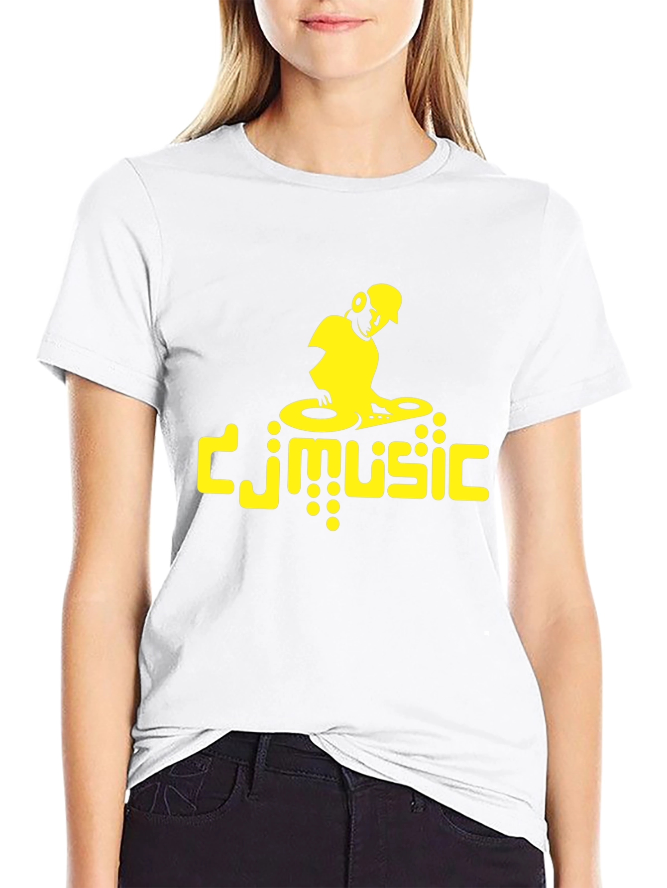DJ Music Graphic Tee - Black