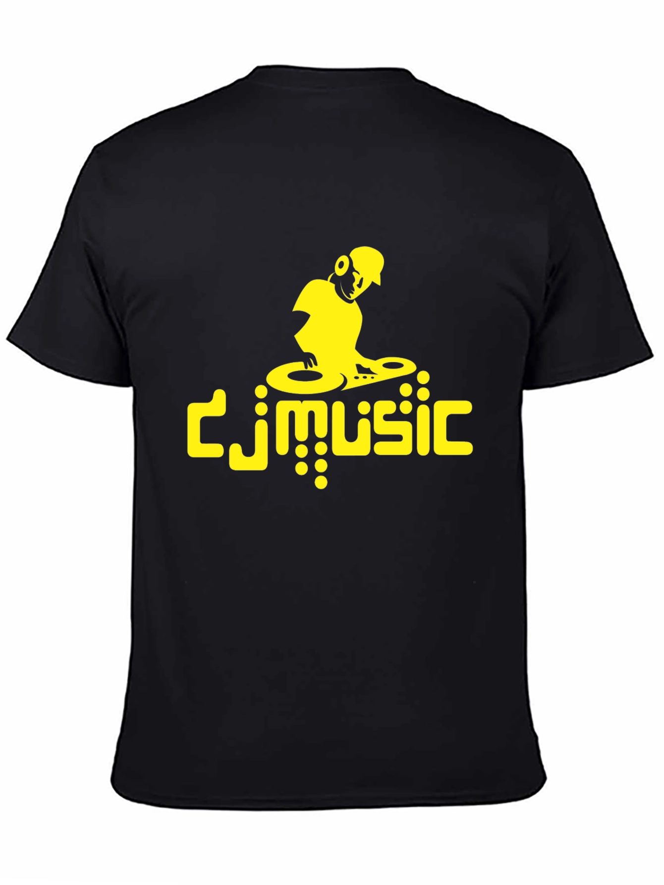 DJ Music Graphic Tee - Black