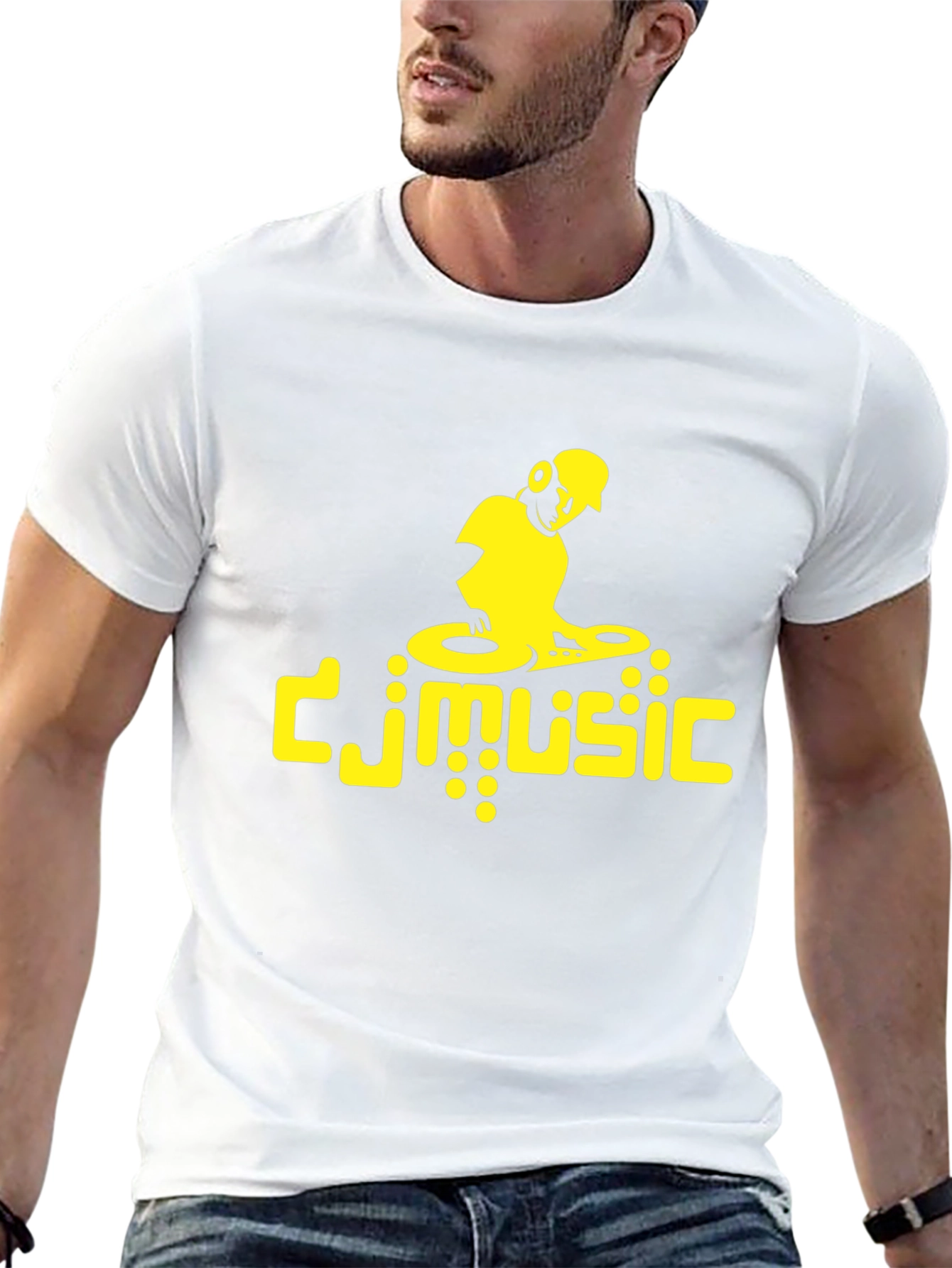 DJ Music Graphic Tee - Black