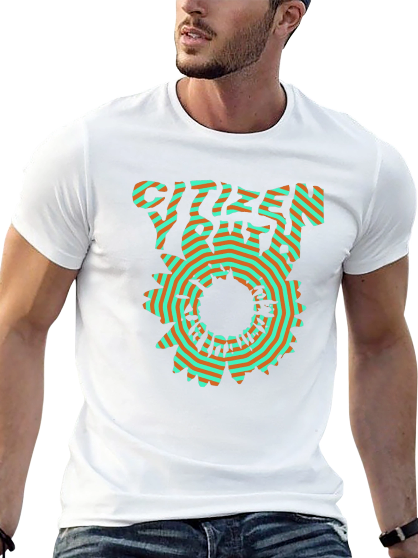 Citizen Youth Graphic Print Black T-Shirt