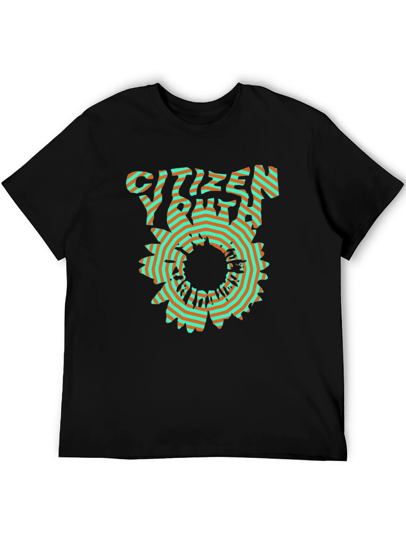 Citizen Youth Graphic Print Black T-Shirt