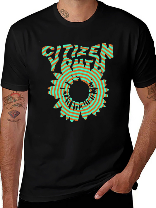 Citizen Youth Graphic Print Black T-Shirt