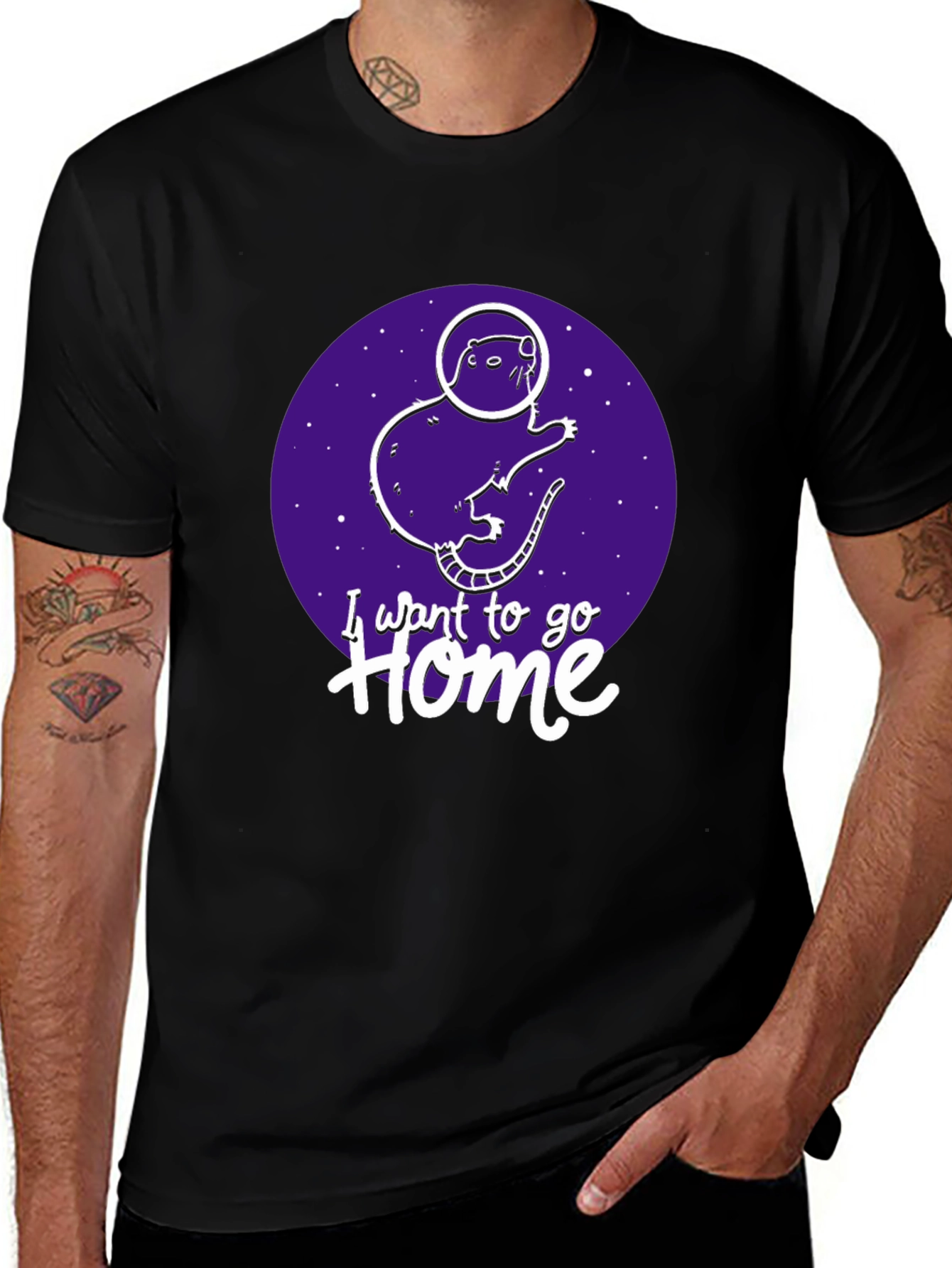Astronaut Rat Wants to Go Home T-Shirt