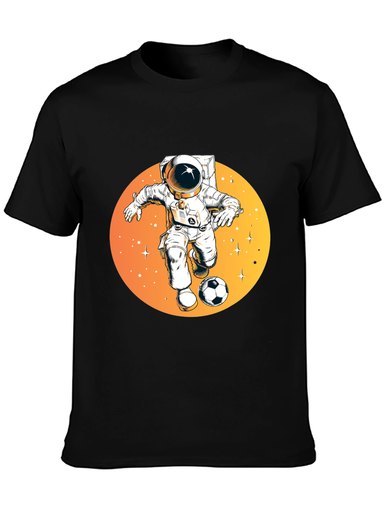 Astronaut Soccer Player T-Shirt - Space Sports Tee