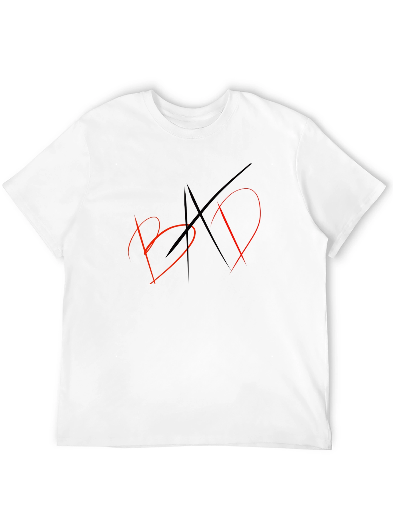 Mens Black Graphic T-Shirt - BAD Design