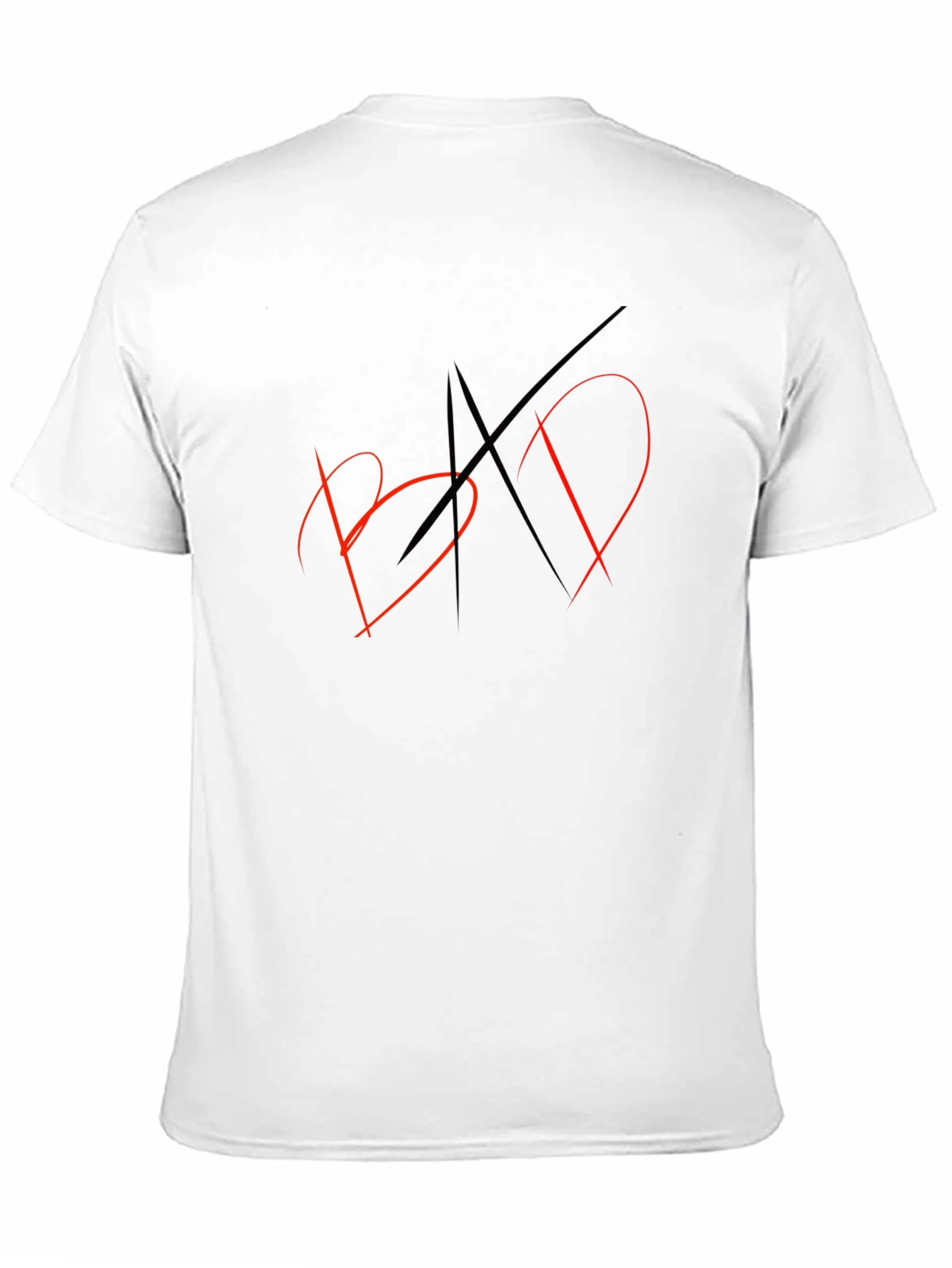 Mens Black Graphic T-Shirt - BAD Design