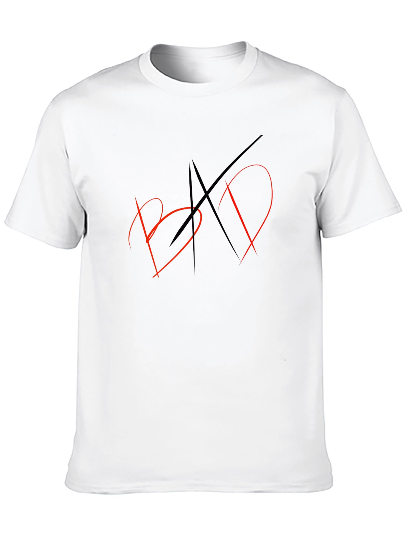 Mens Black Graphic T-Shirt - BAD Design