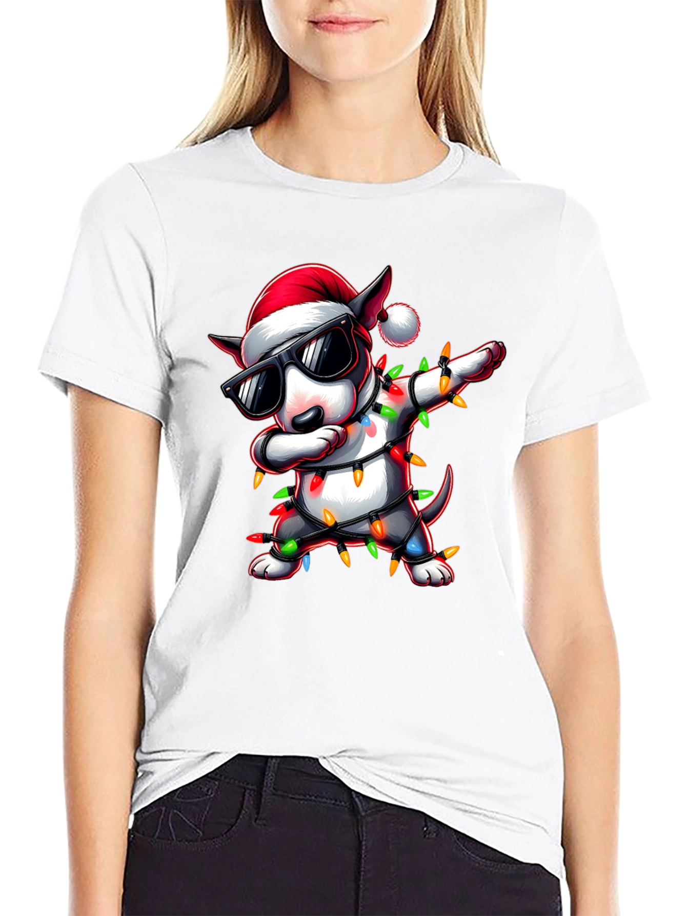 Festive Dog Christmas T-Shirt