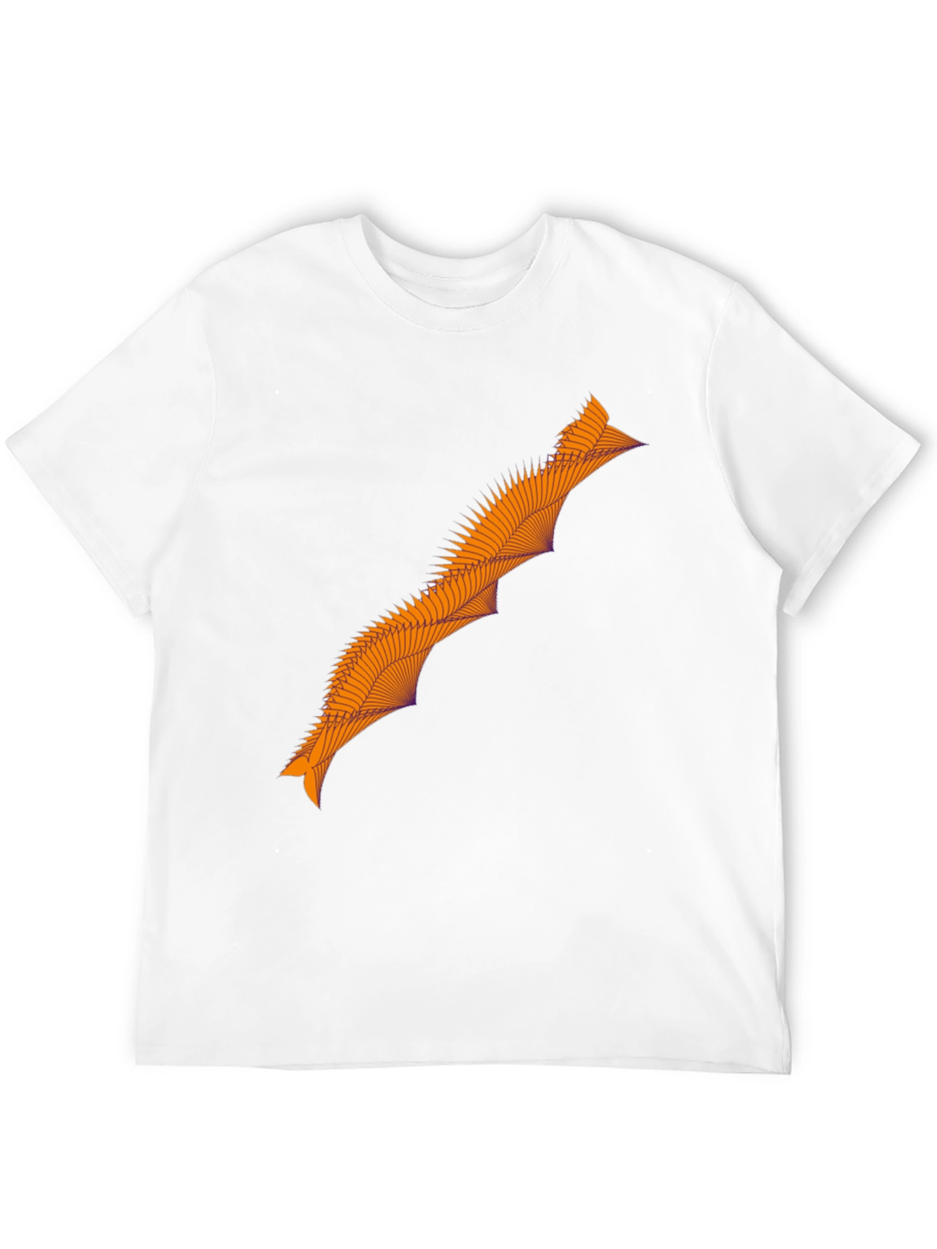Abstract Geometric Graphic Tee - Stylish Black T-Shirt