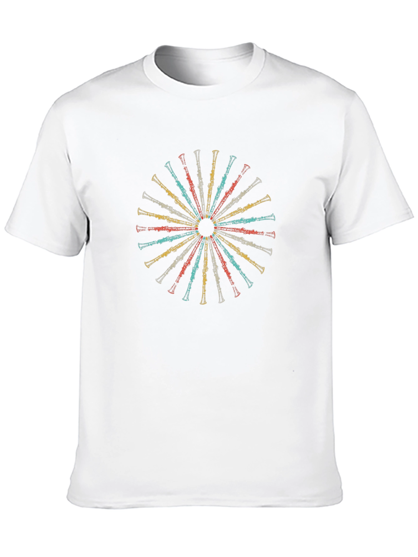 Retro Clarinet Wheel Graphic Tee