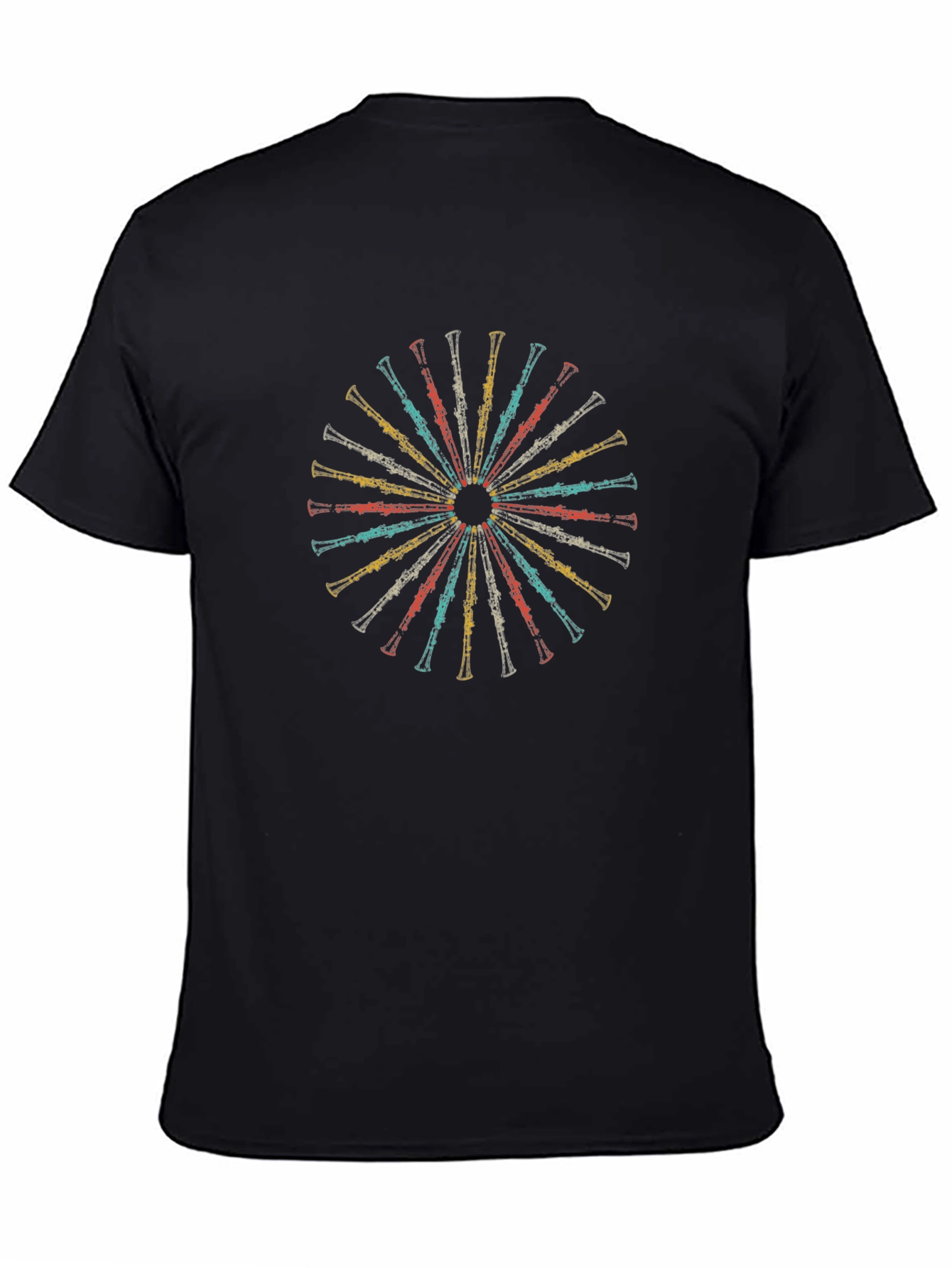 Retro Clarinet Wheel Graphic Tee