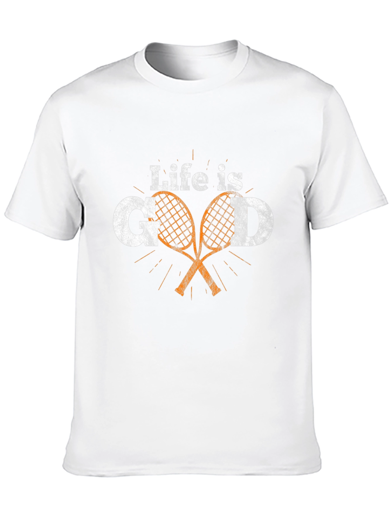 Life is Good Tennis Rackets T-Shirt