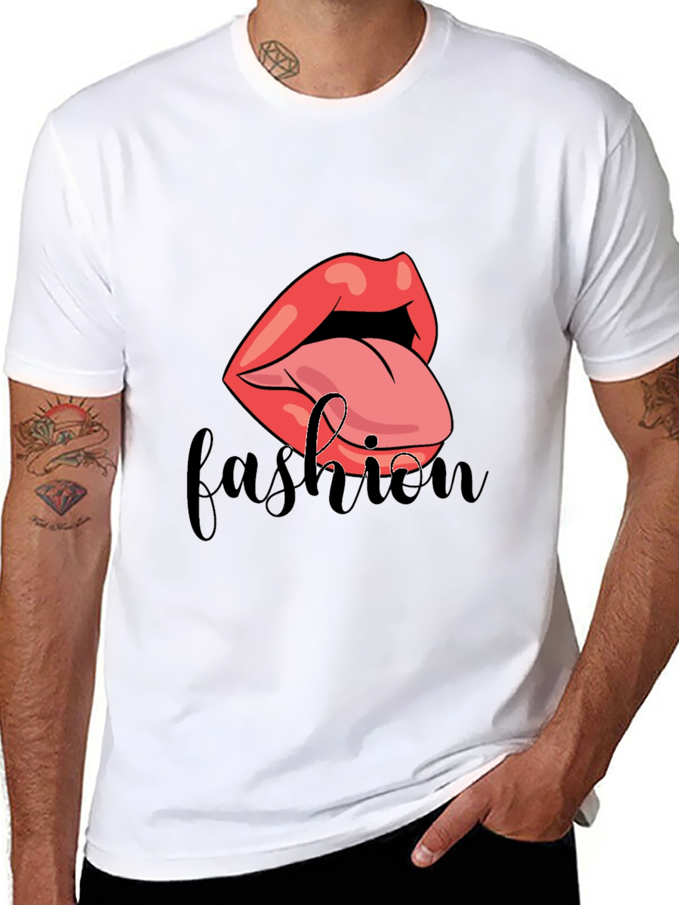 Fashion Lips Graphic T-Shirt