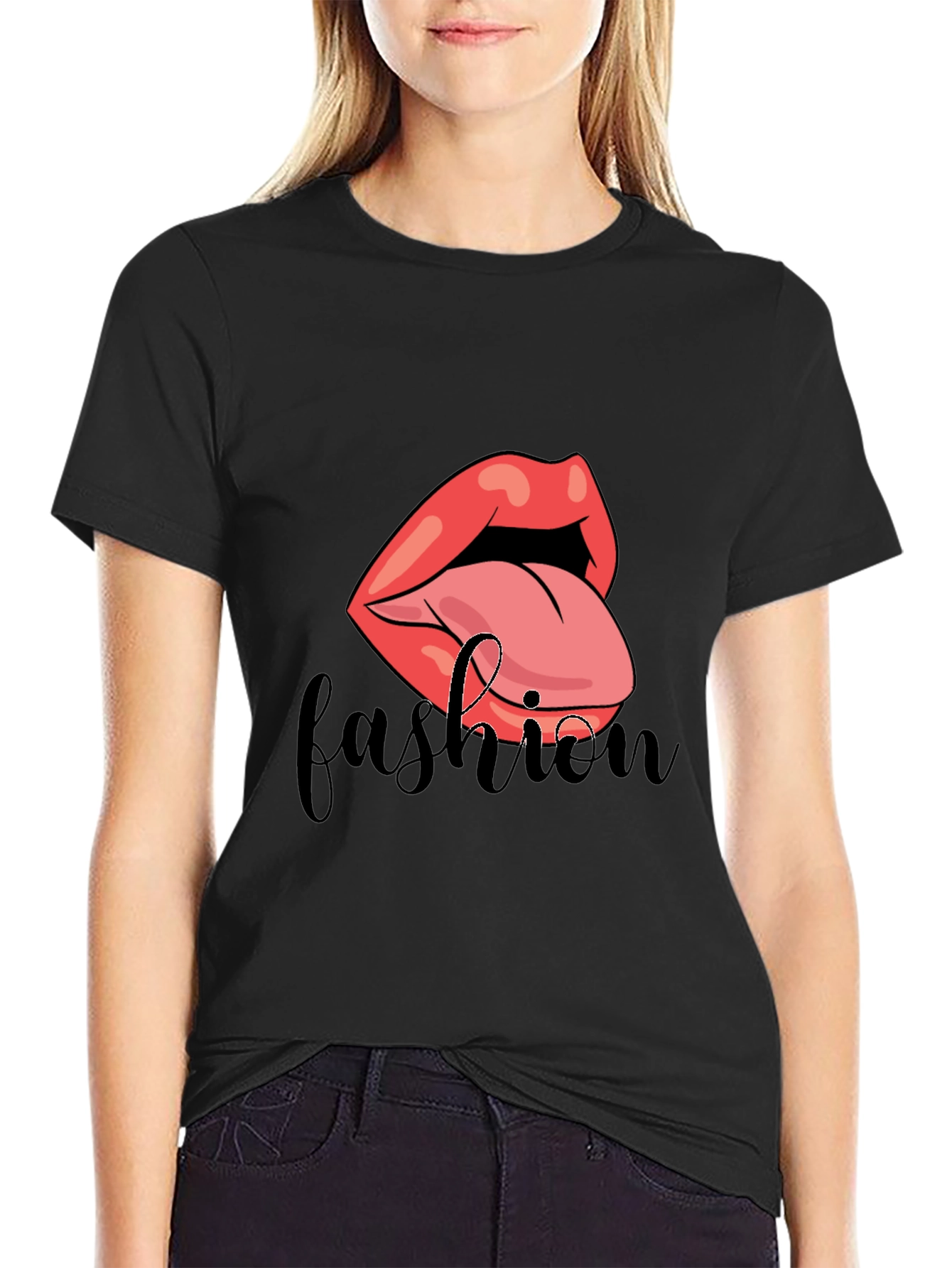 Fashion Lips Graphic T-Shirt