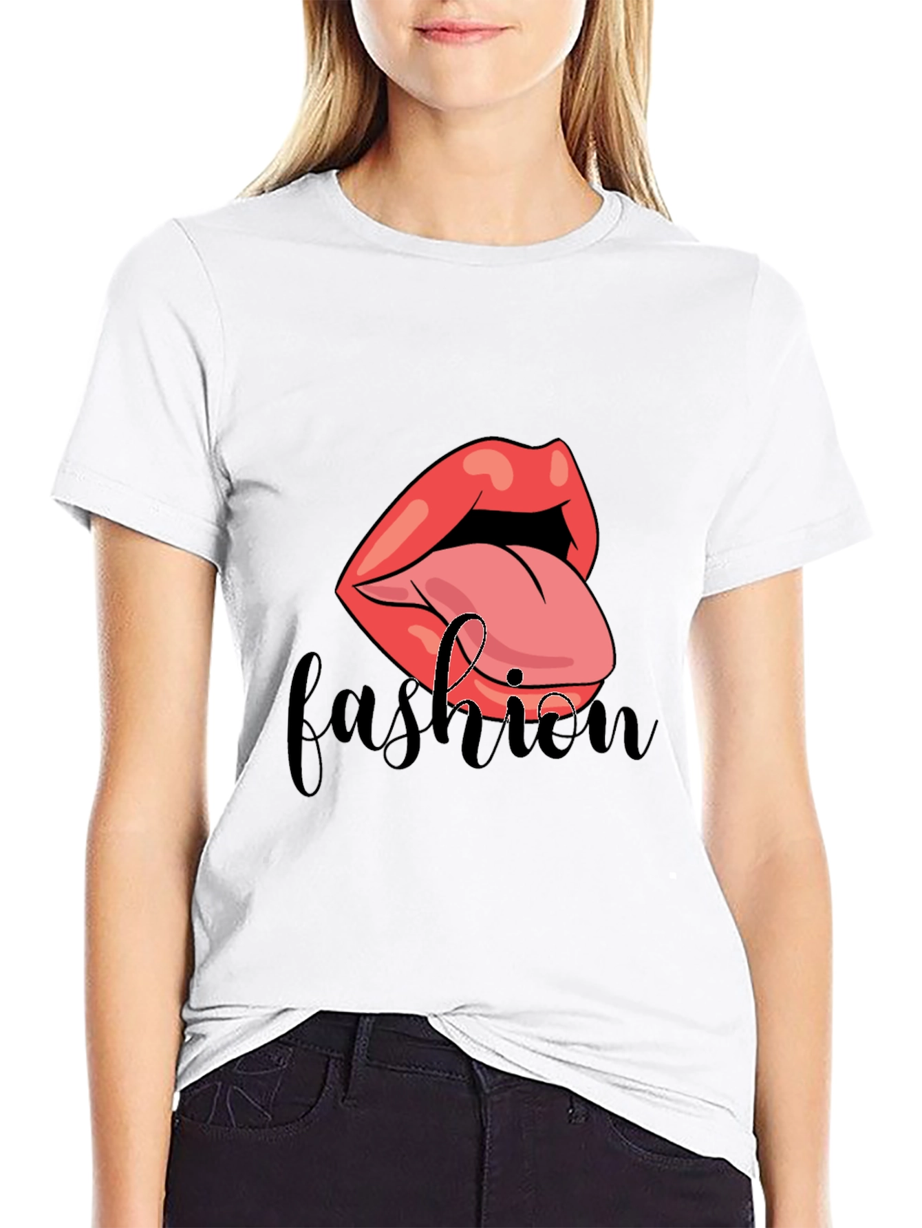 Fashion Lips Graphic T-Shirt