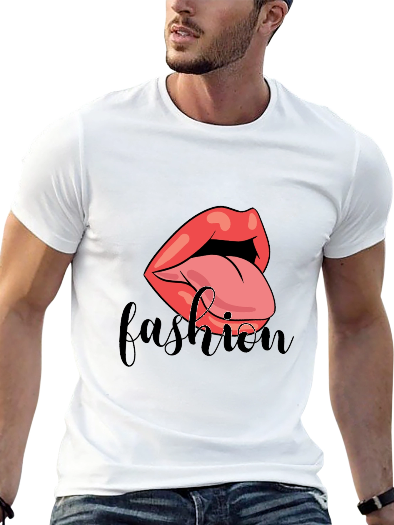 Fashion Lips Graphic T-Shirt