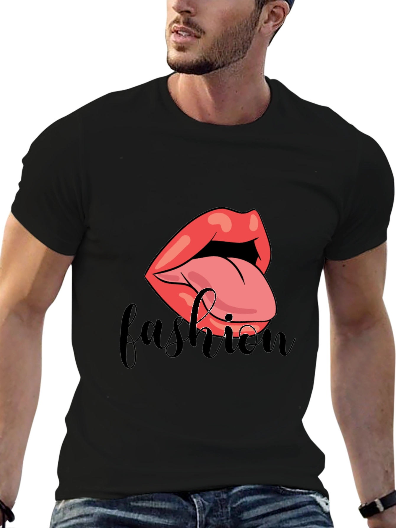 Fashion Lips Graphic T-Shirt