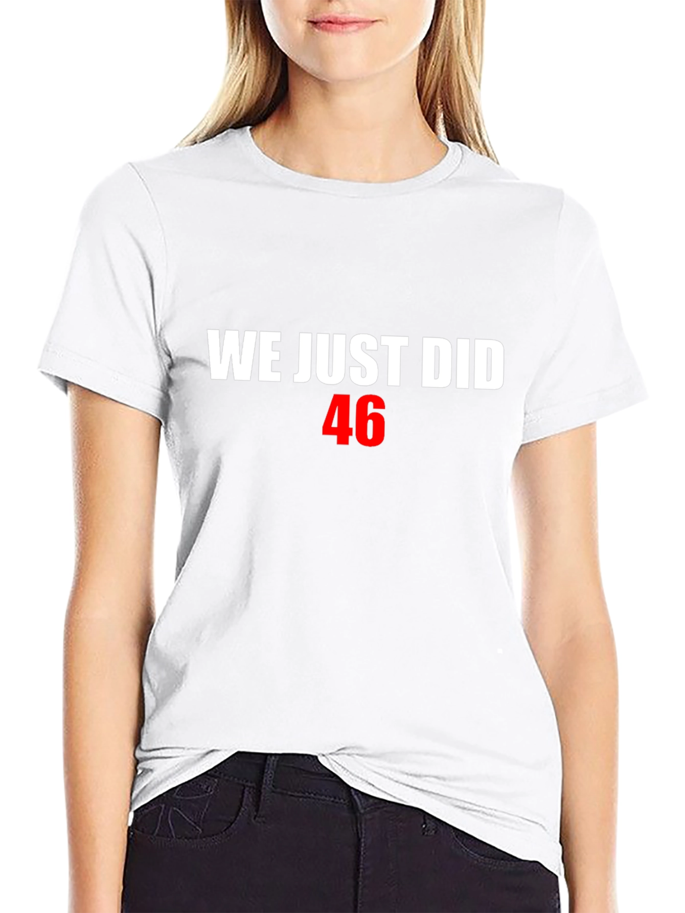We Just Did 46 Black Graphic Tee