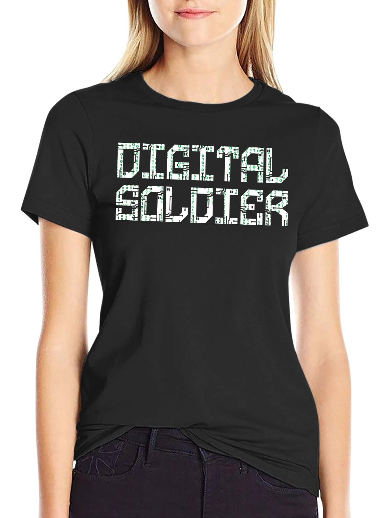 Digital Soldier Graphic Tee - Black