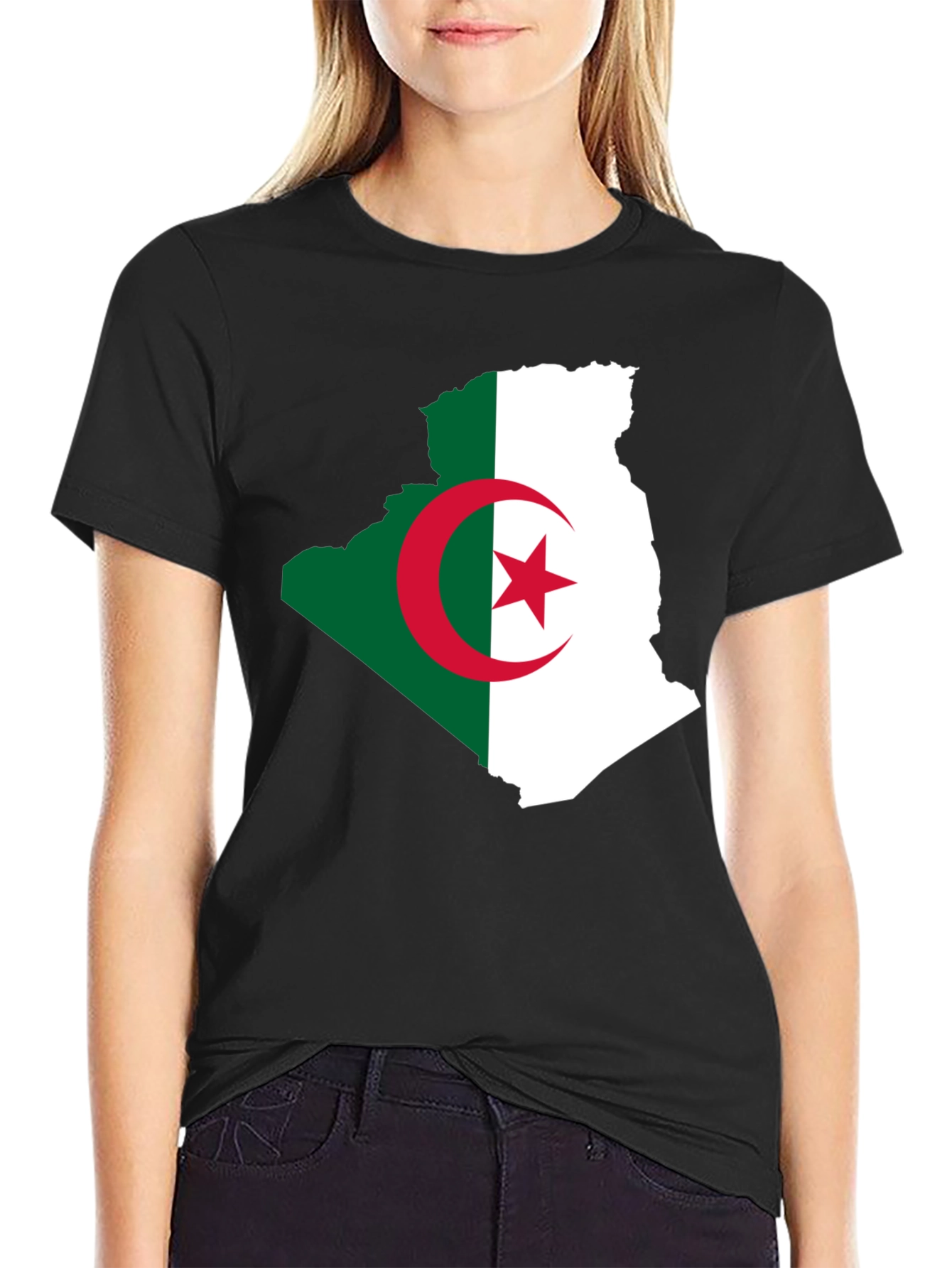 Algeria Flag Map T-Shirt - Stylish National Pride