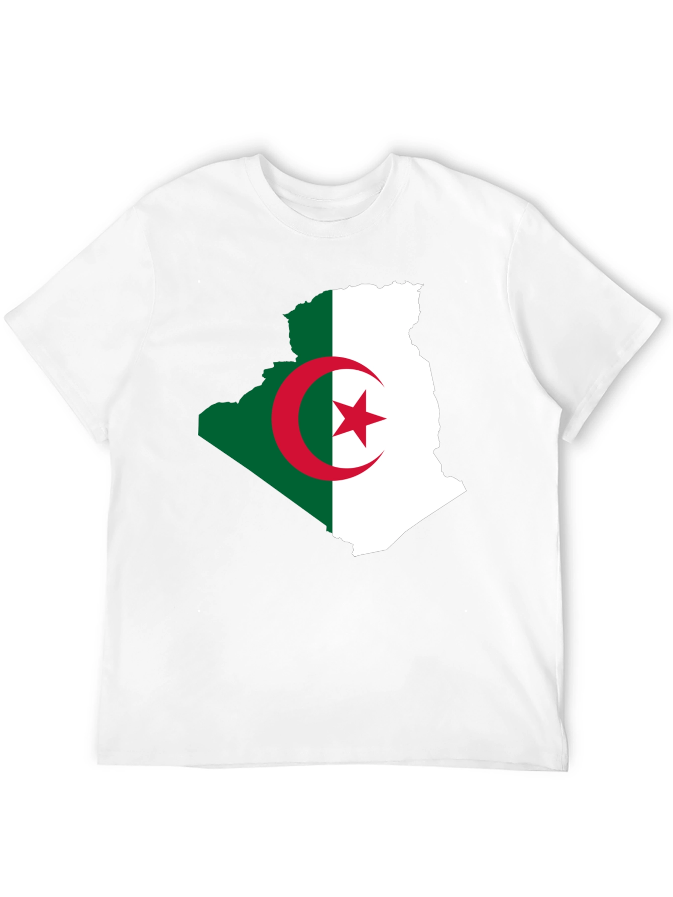 Algeria Flag Map T-Shirt - Stylish National Pride