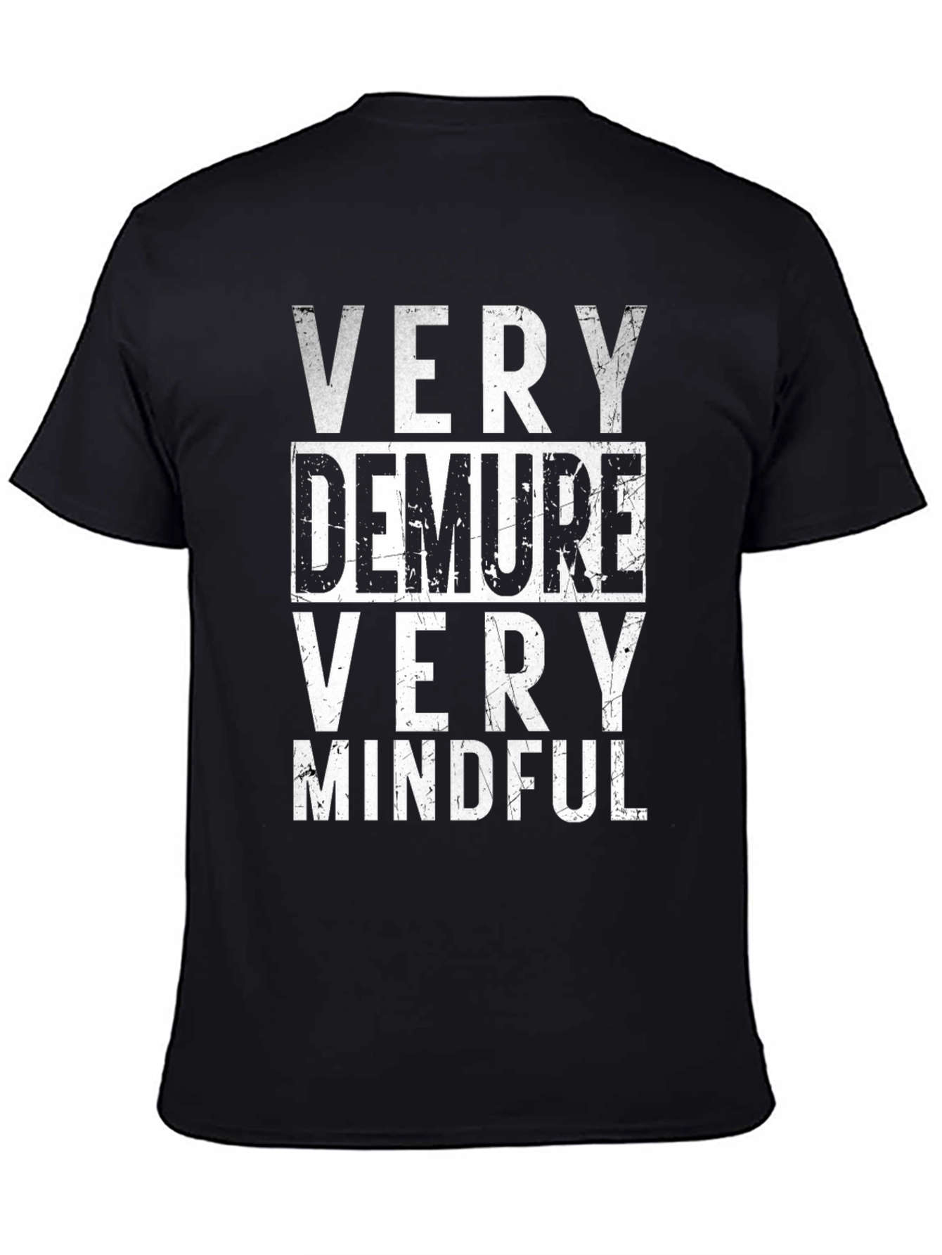 Very Demure Very Mindful Graphic Tee - Black