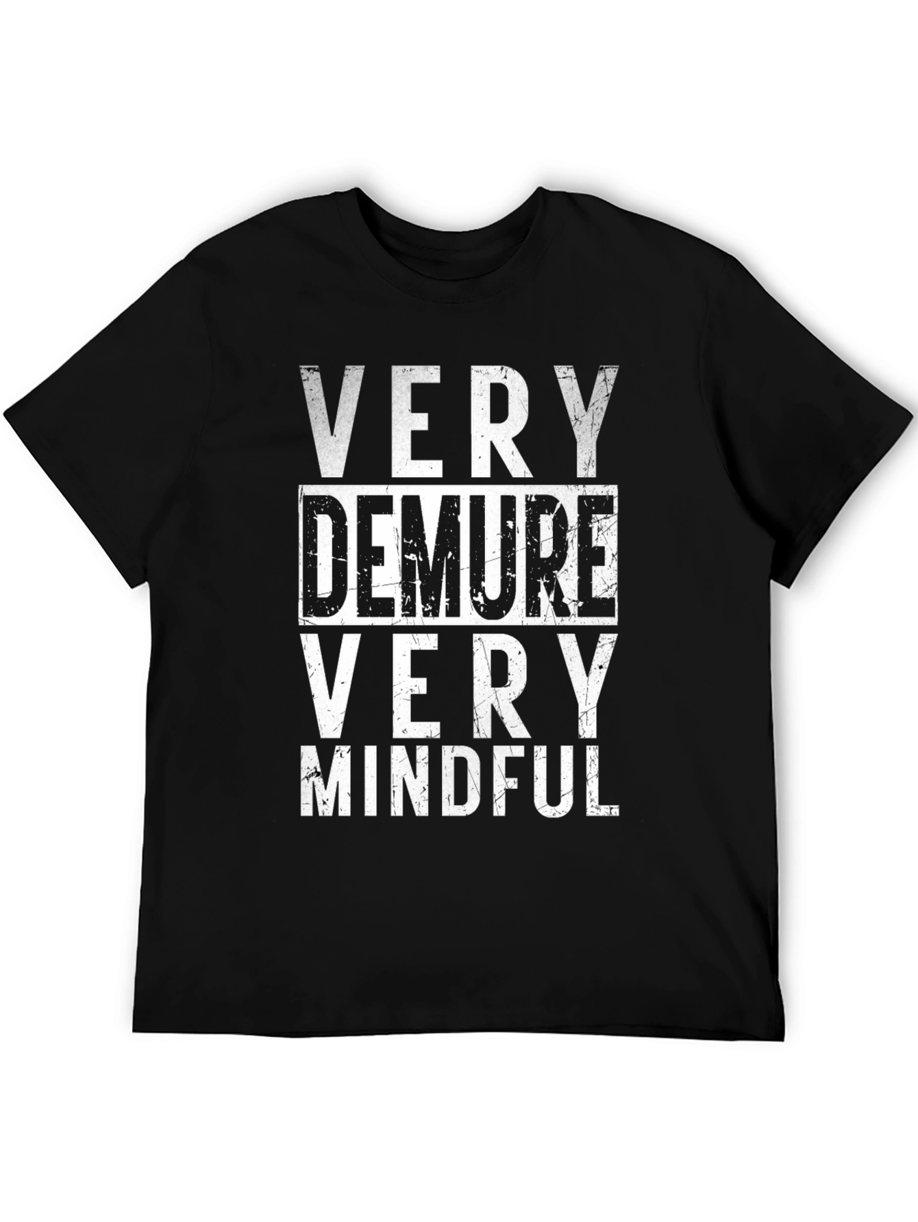 Very Demure Very Mindful Graphic Tee - Black
