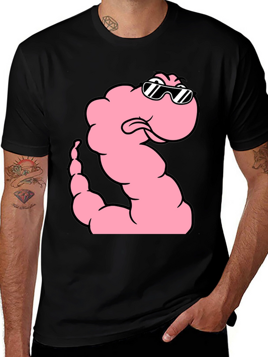 Cool Worm Graphic Black T-Shirt