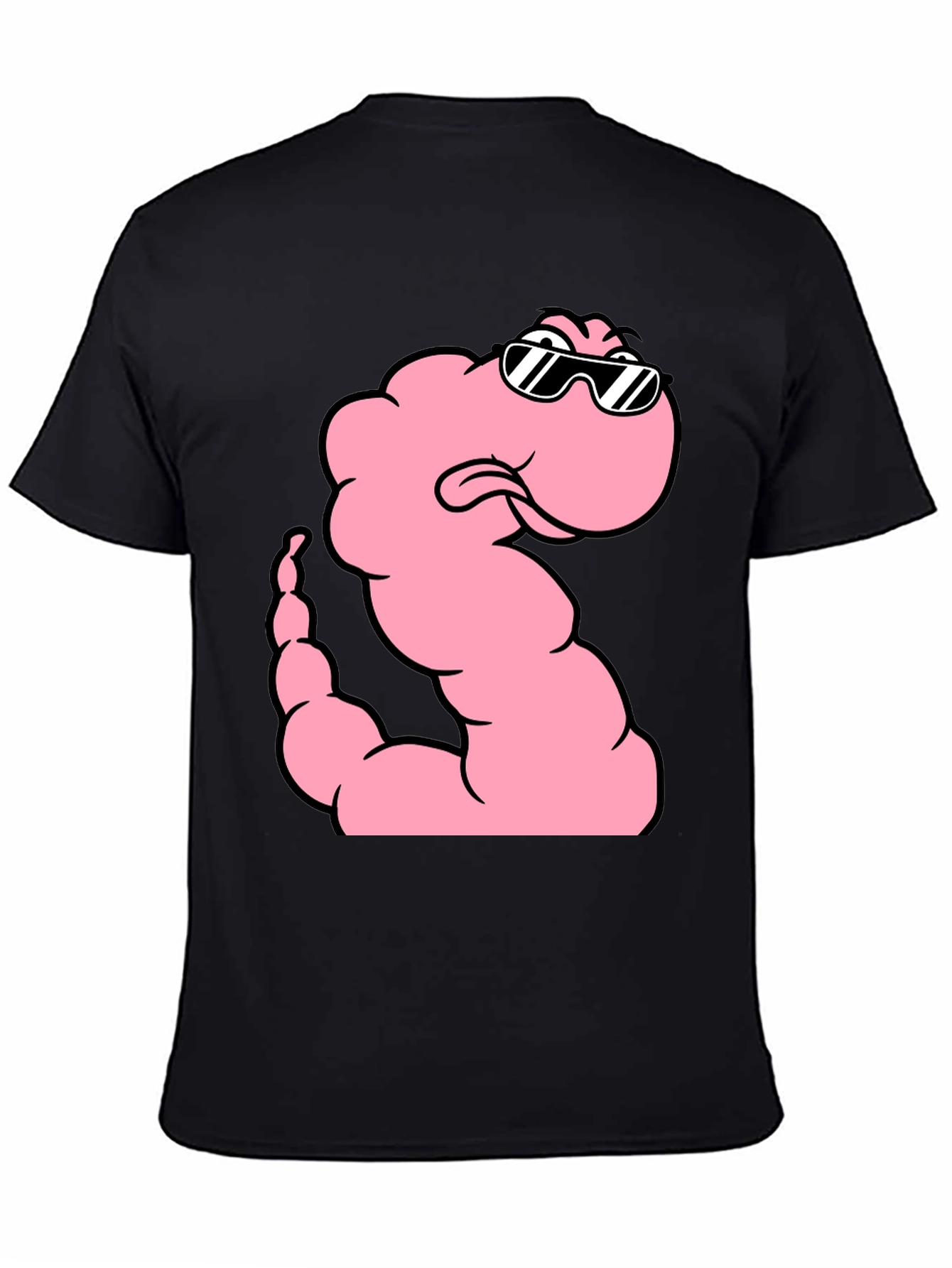 Cool Worm Graphic Black T-Shirt