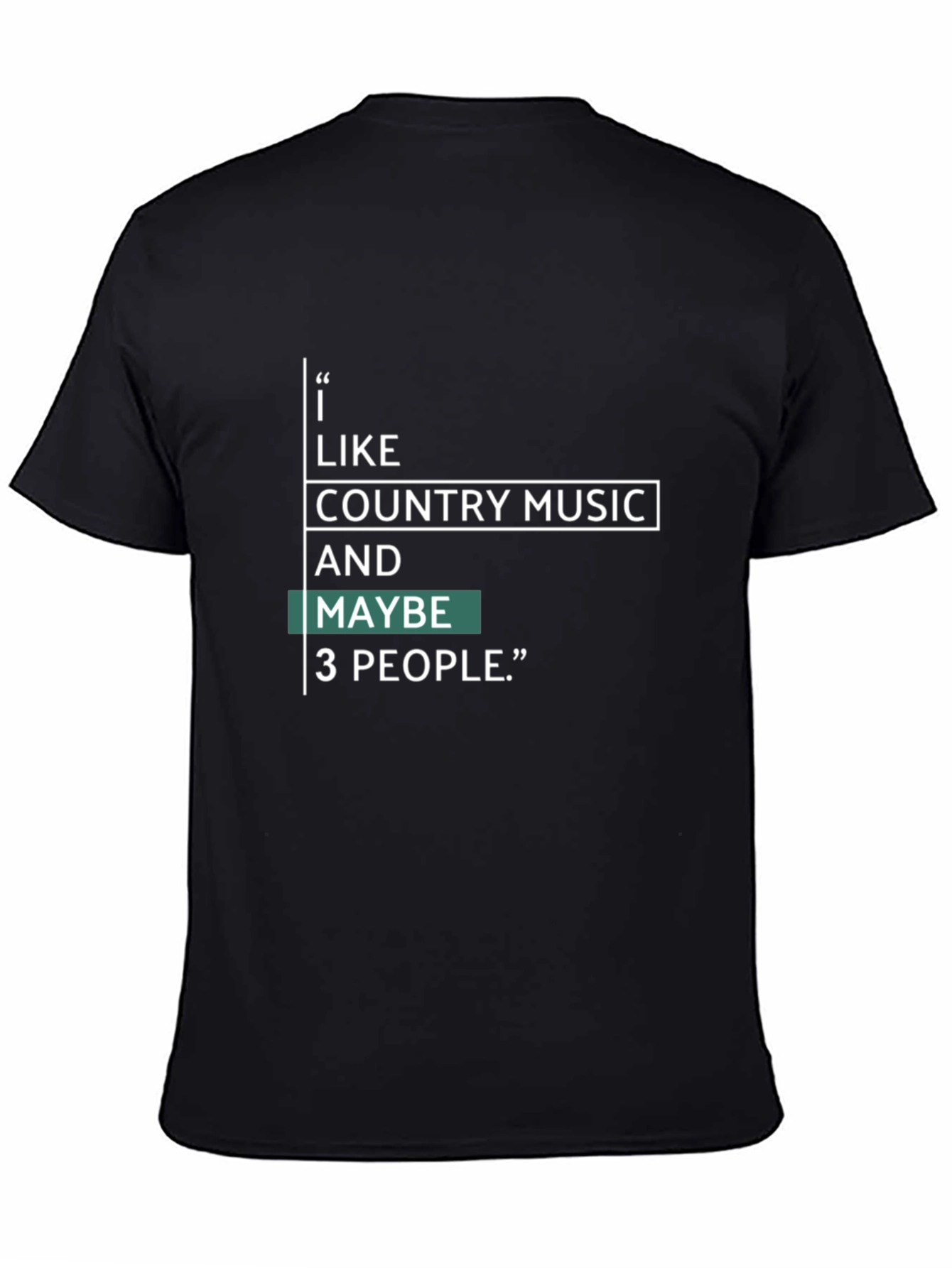 Country Music & People Graphic Tee - Black