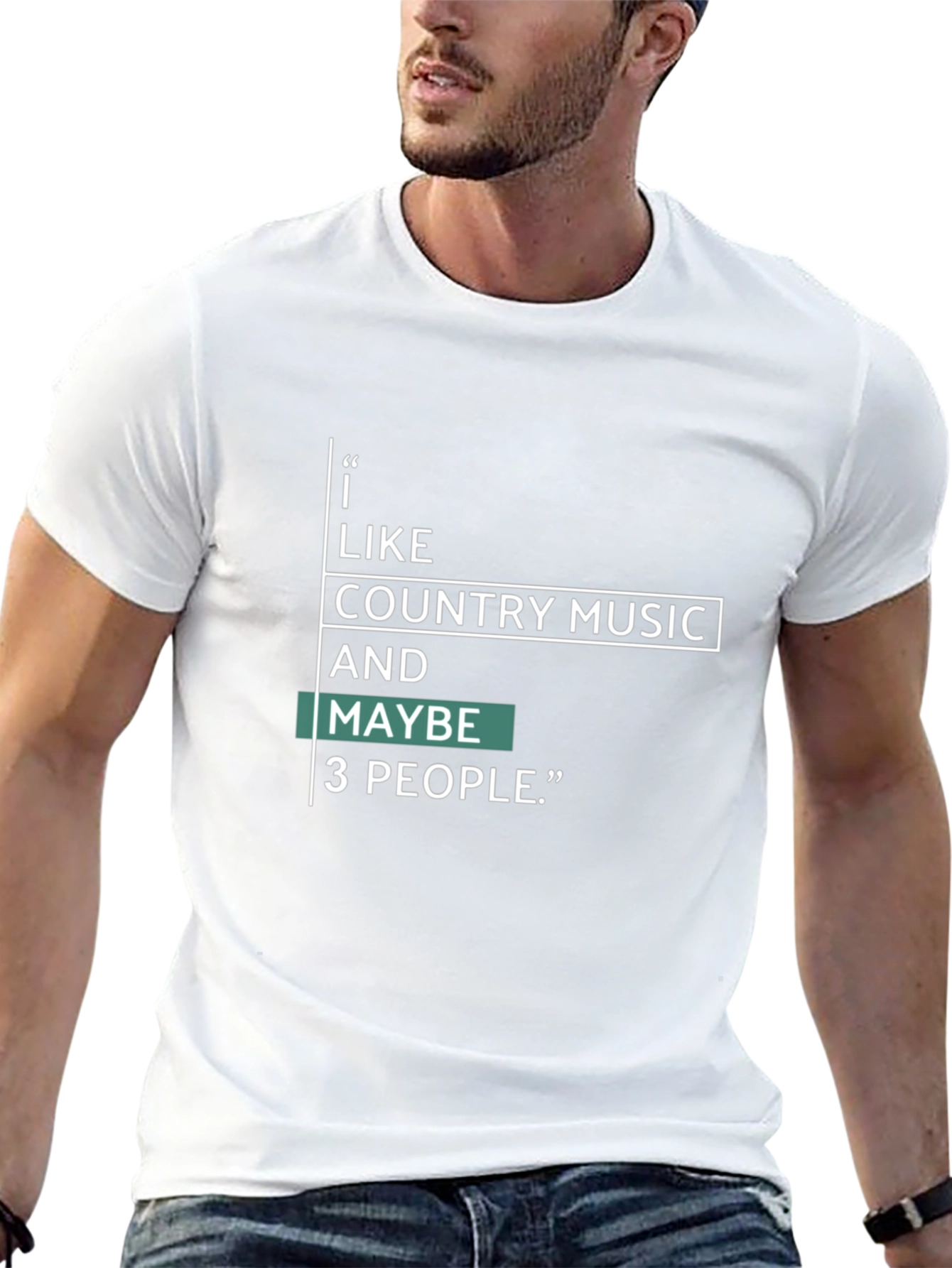 Country Music & People Graphic Tee - Black