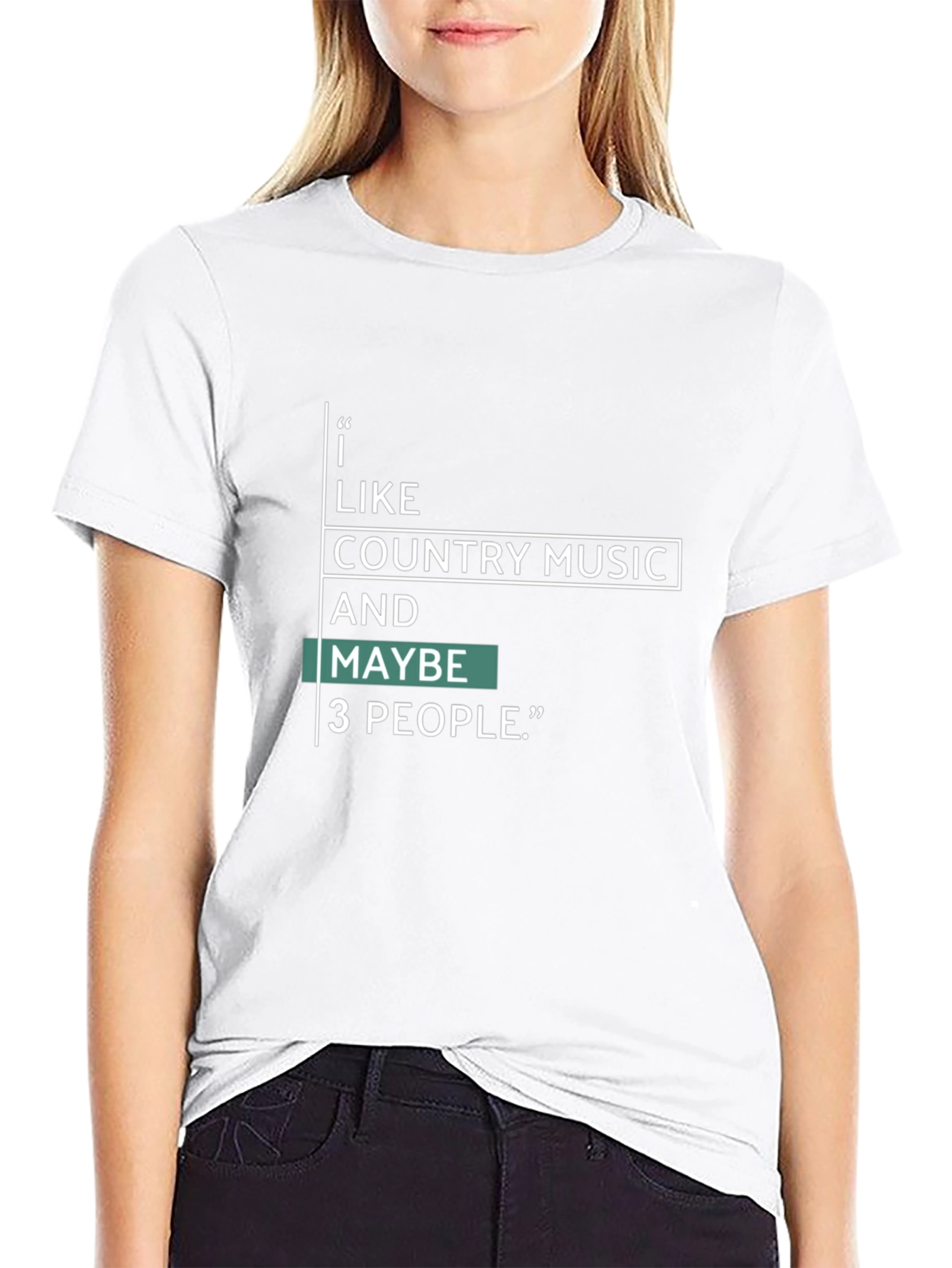Country Music & People Graphic Tee - Black