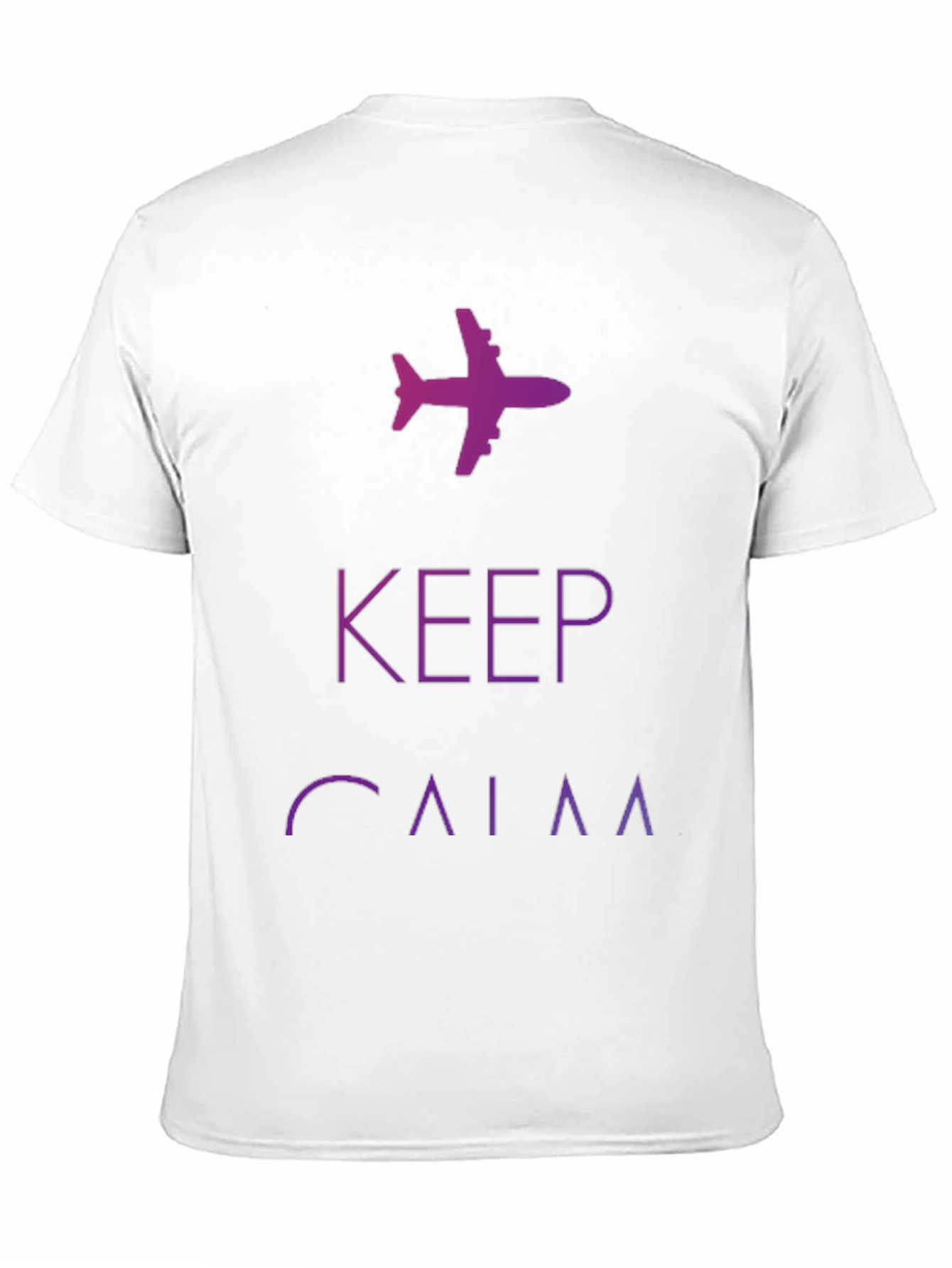 Keep Calm Airplane Black T-Shirt