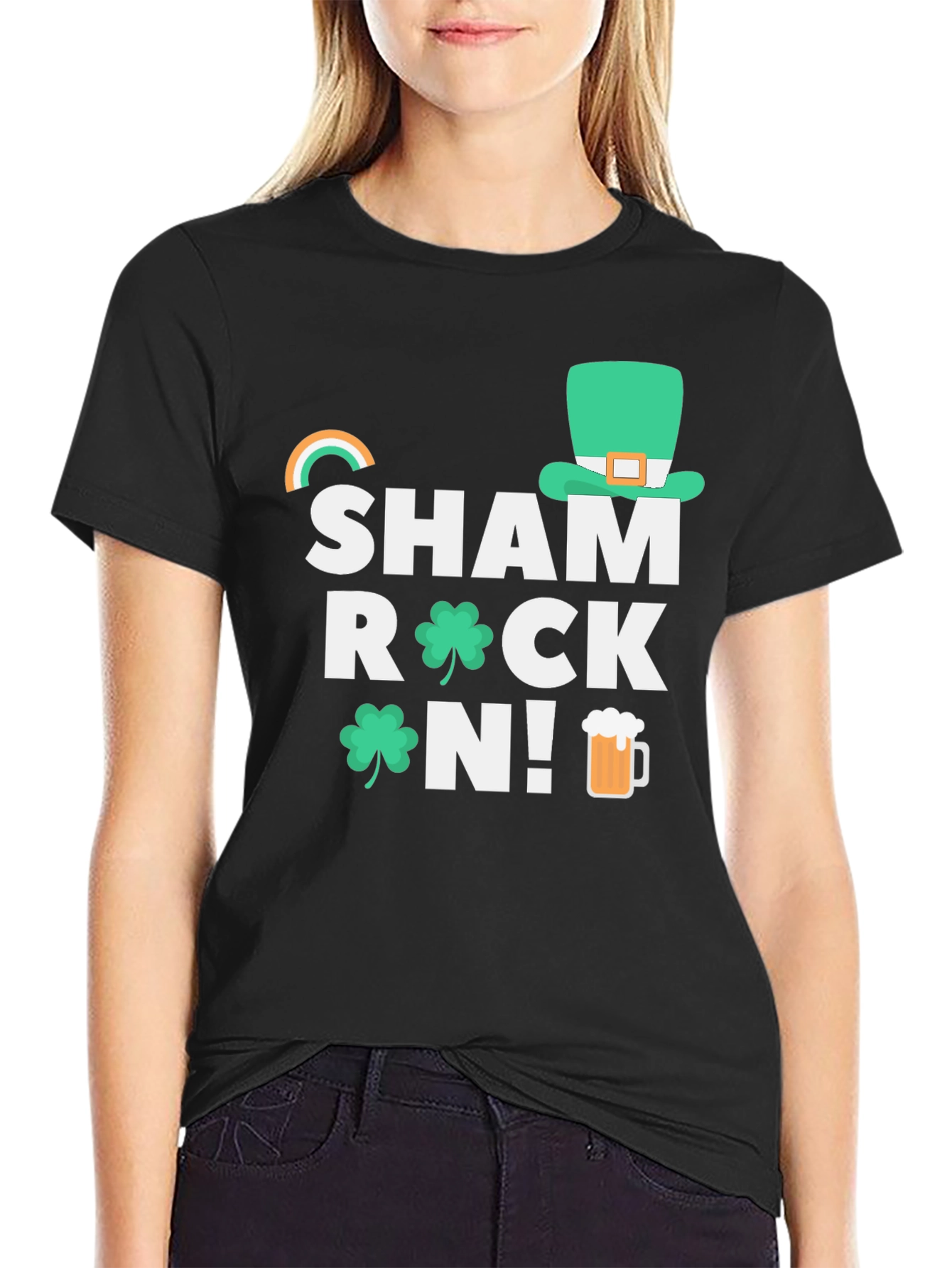 Shamrock On! St. Patricks Day Graphic Tee