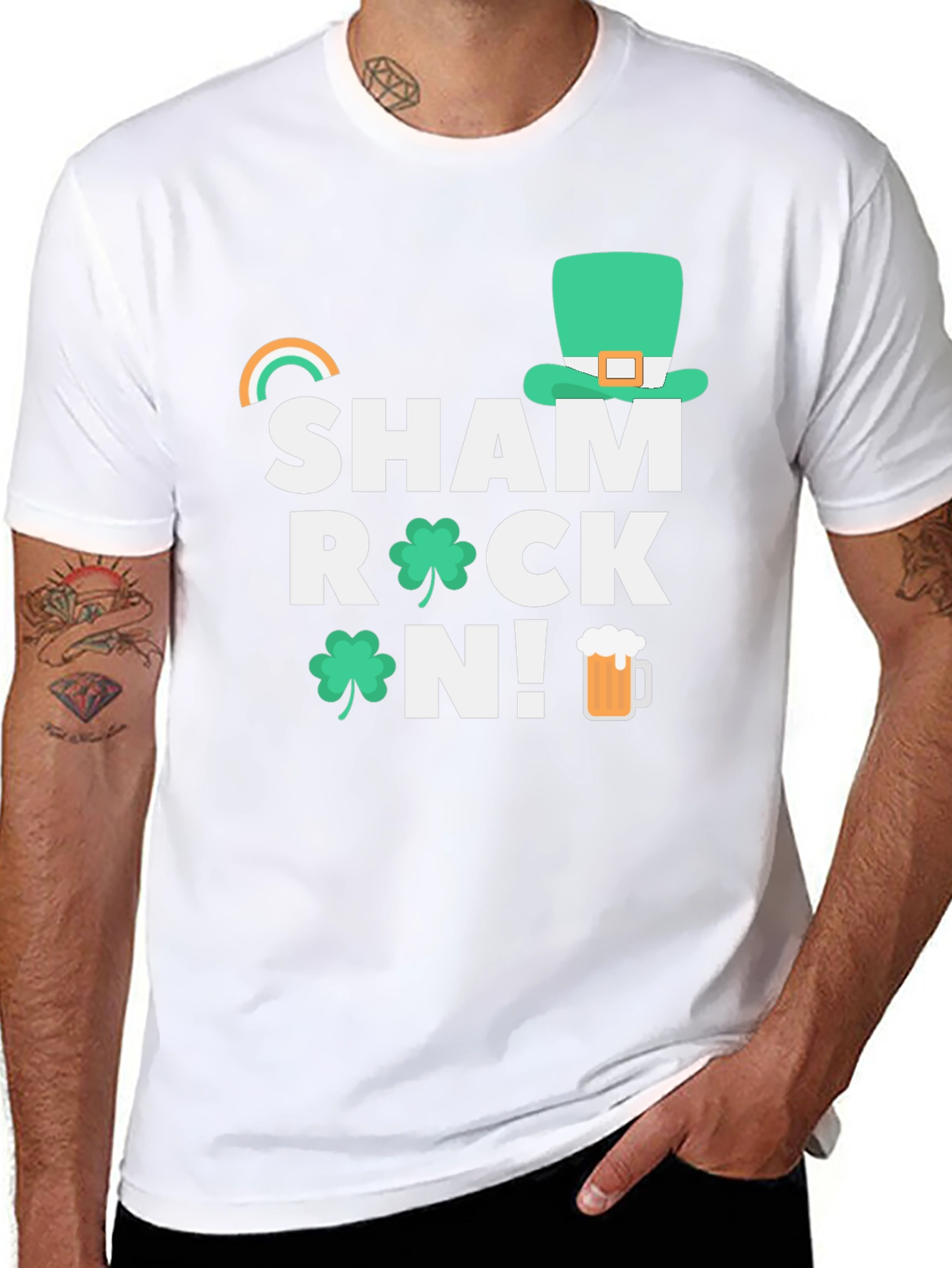 Shamrock On! St. Patricks Day Graphic Tee