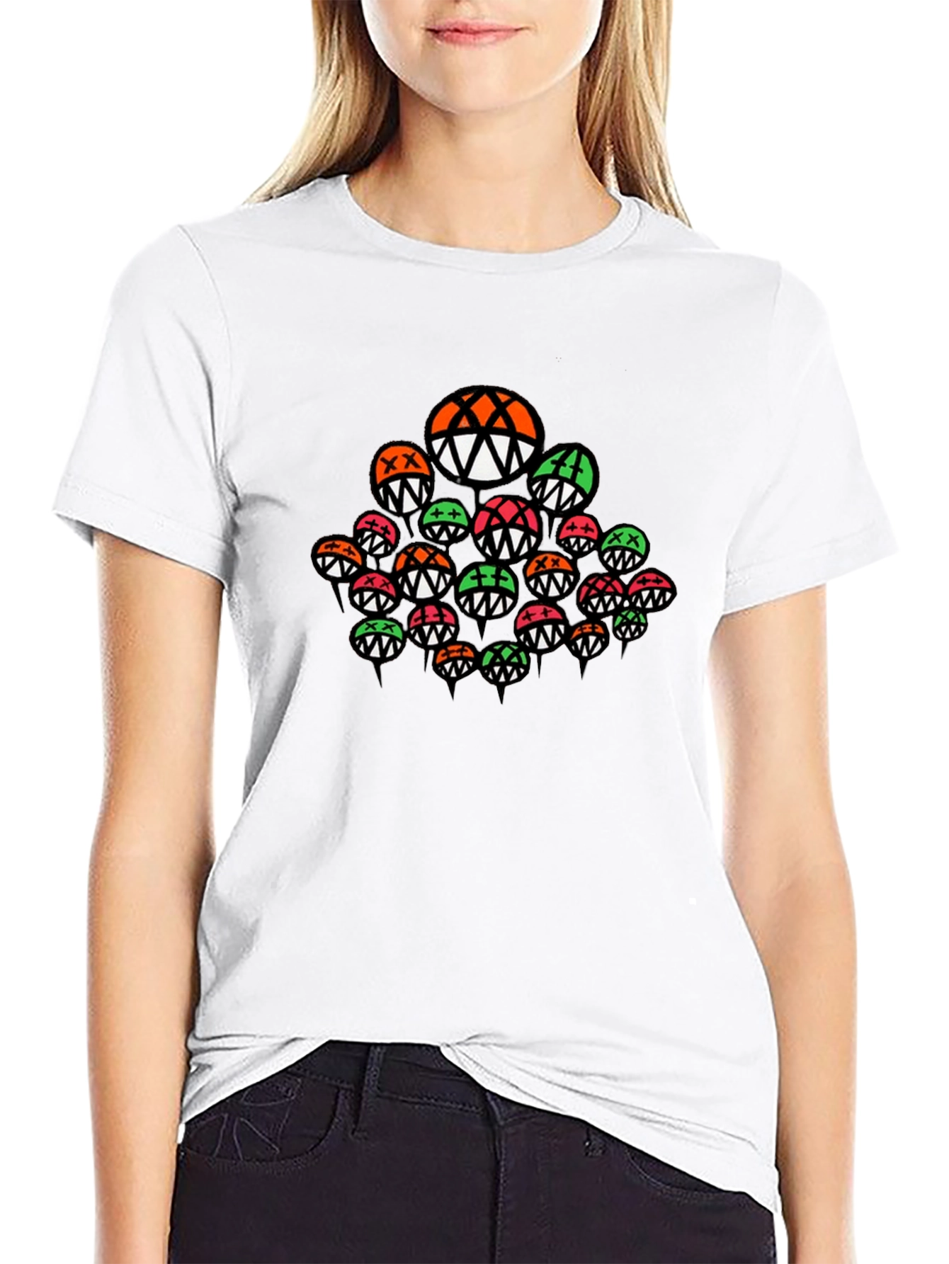 Unique Graphic Tee - Funky Monster Ball Design