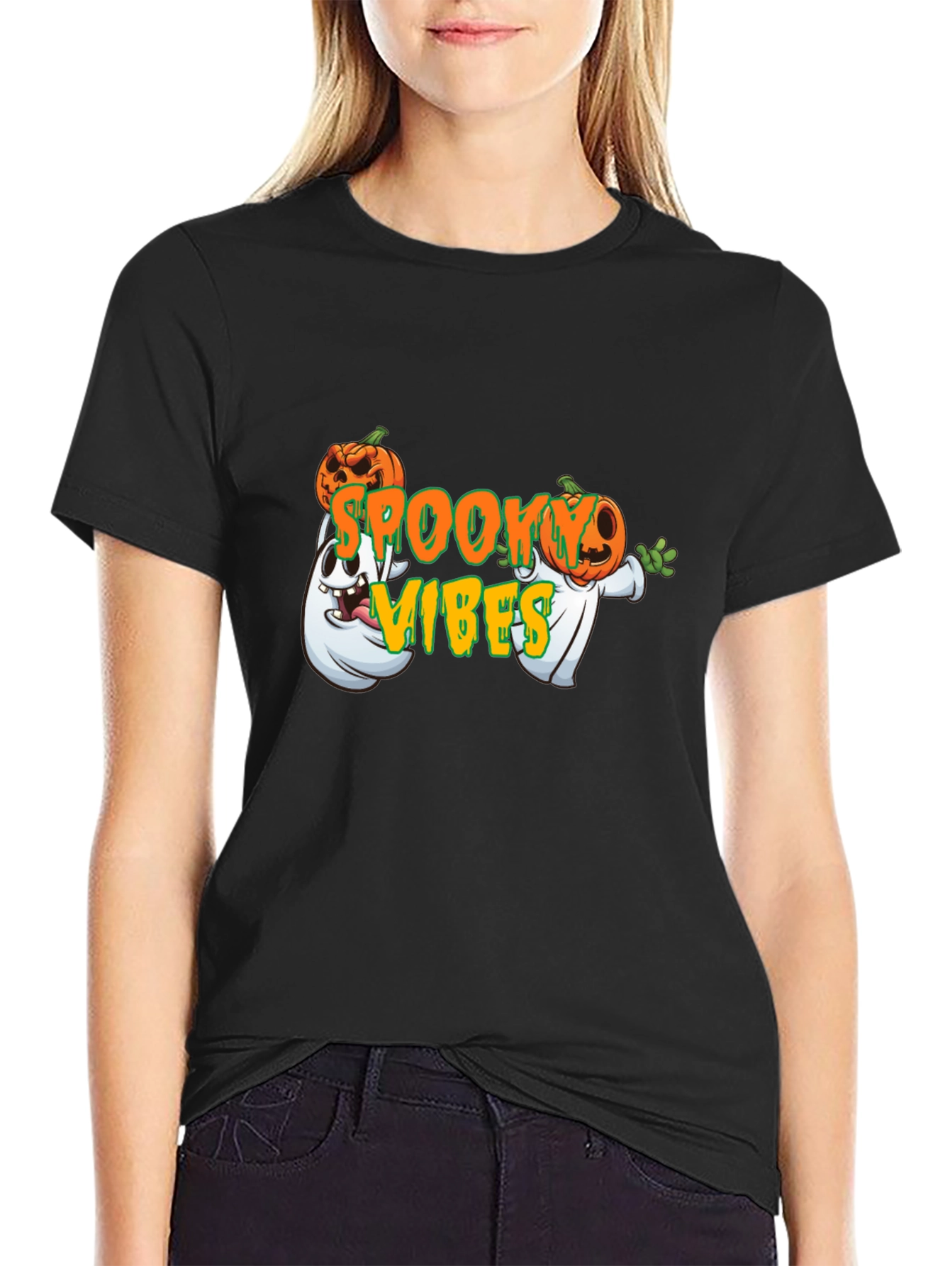Spooky Vibes Halloween Graphic Tee