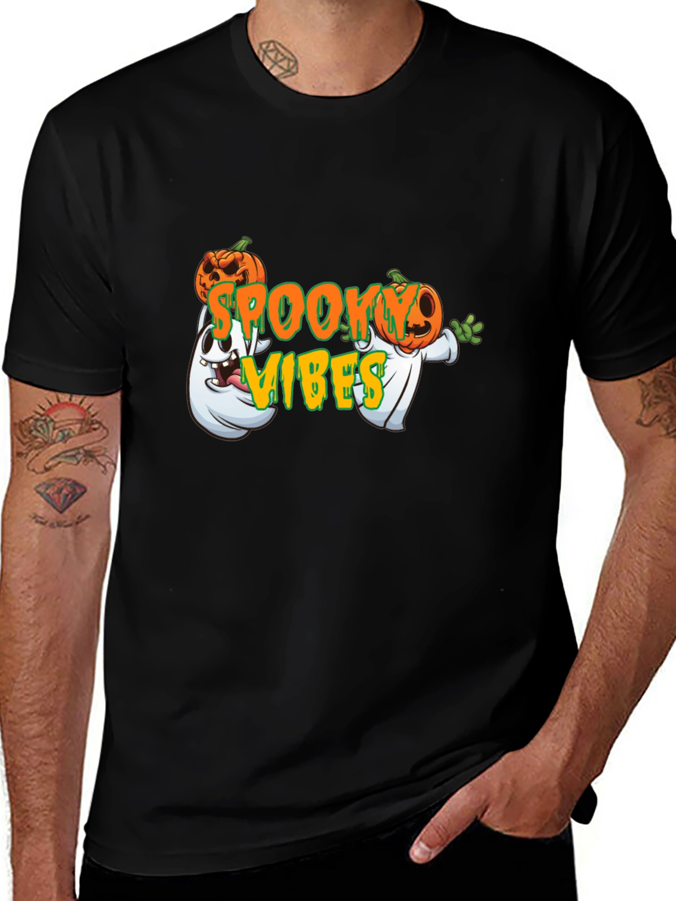 Spooky Vibes Halloween Graphic Tee