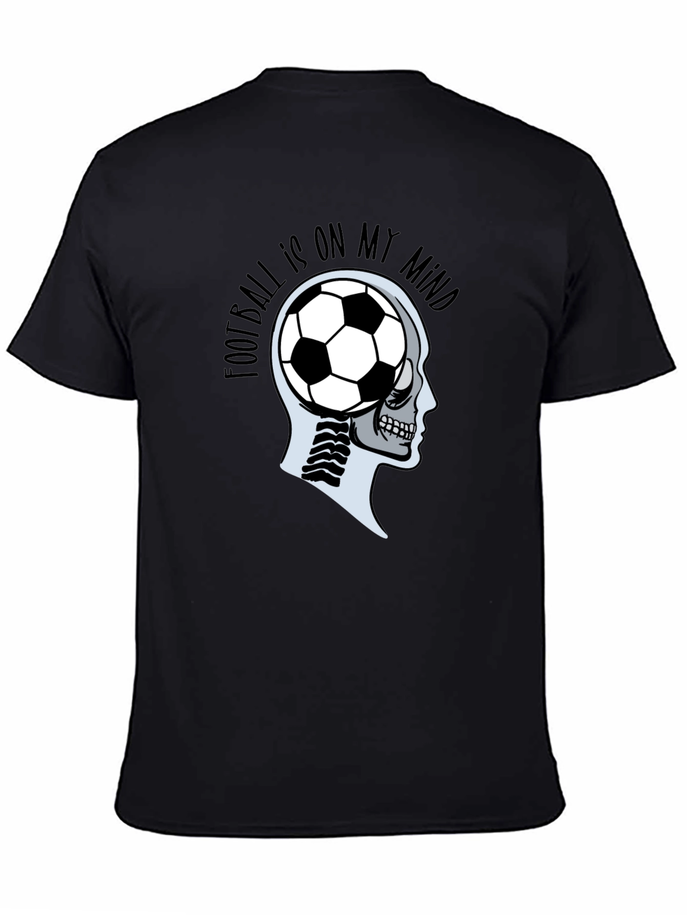 Football Brain T-Shirt - Soccer On My Mind Tee